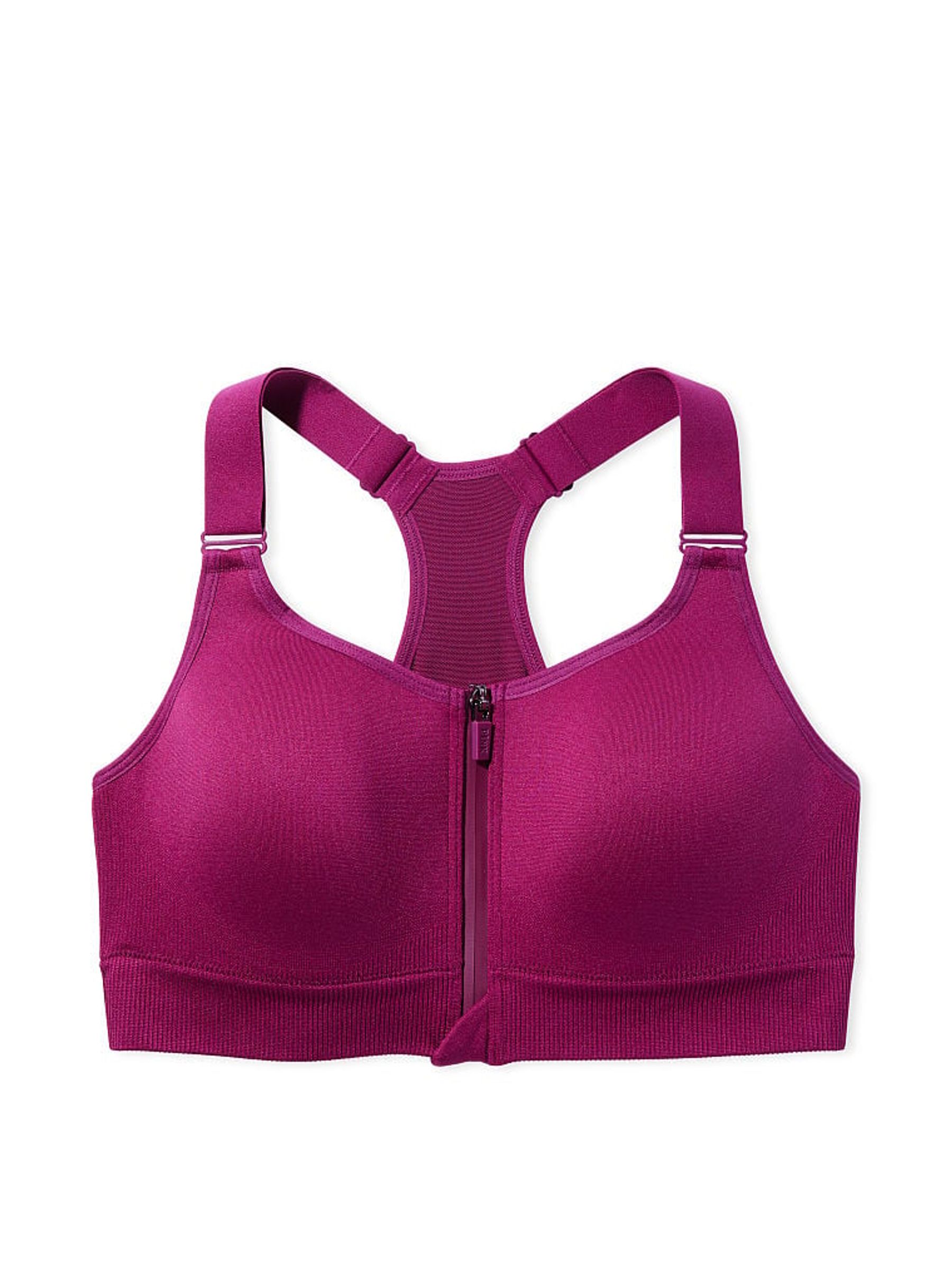 Vivid Magenta Pink Seamless Air Sports Bra - Image 3 of 3