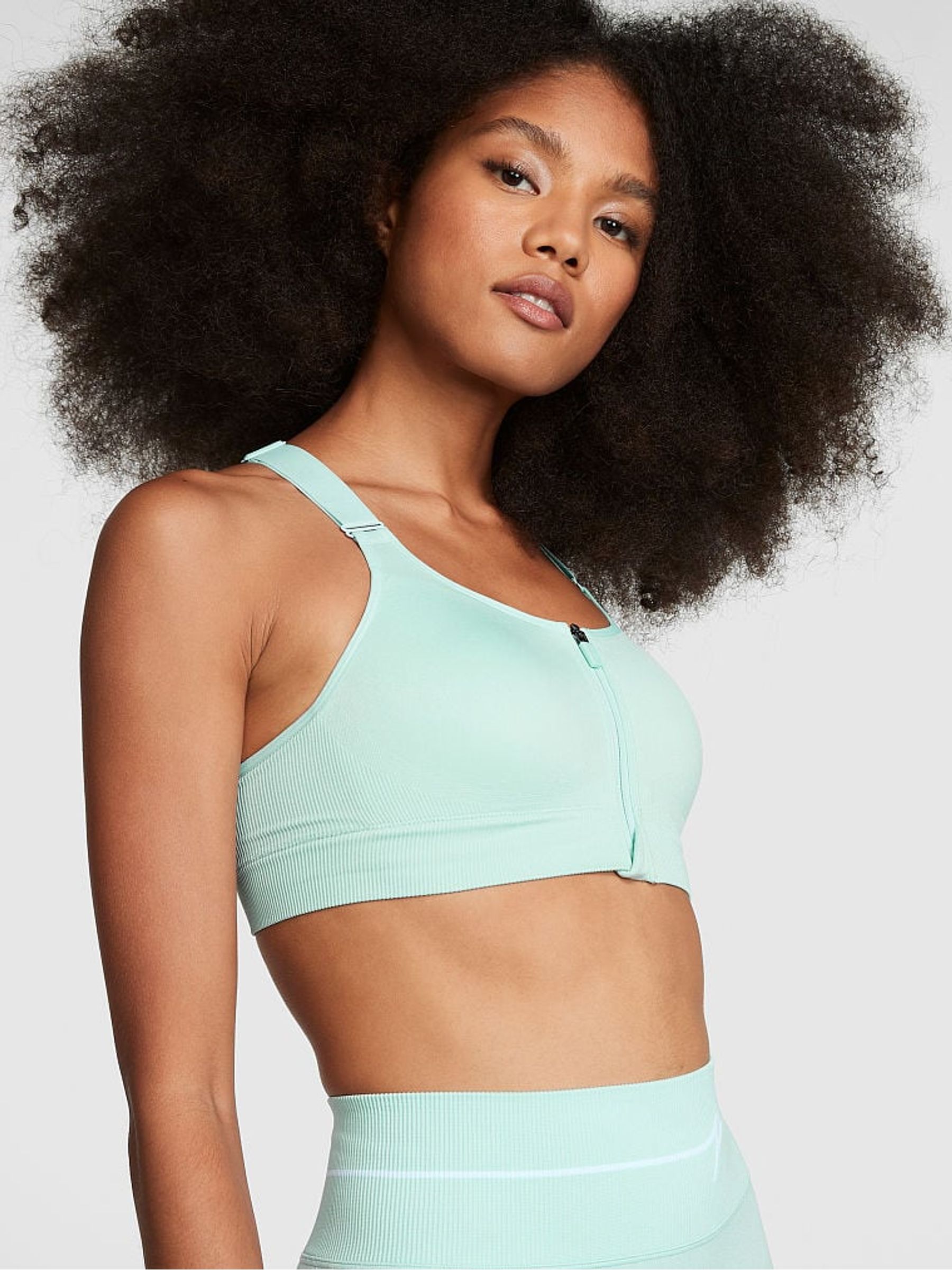Opal Blue Seamless Air Sports Bra - Image 1 of 3