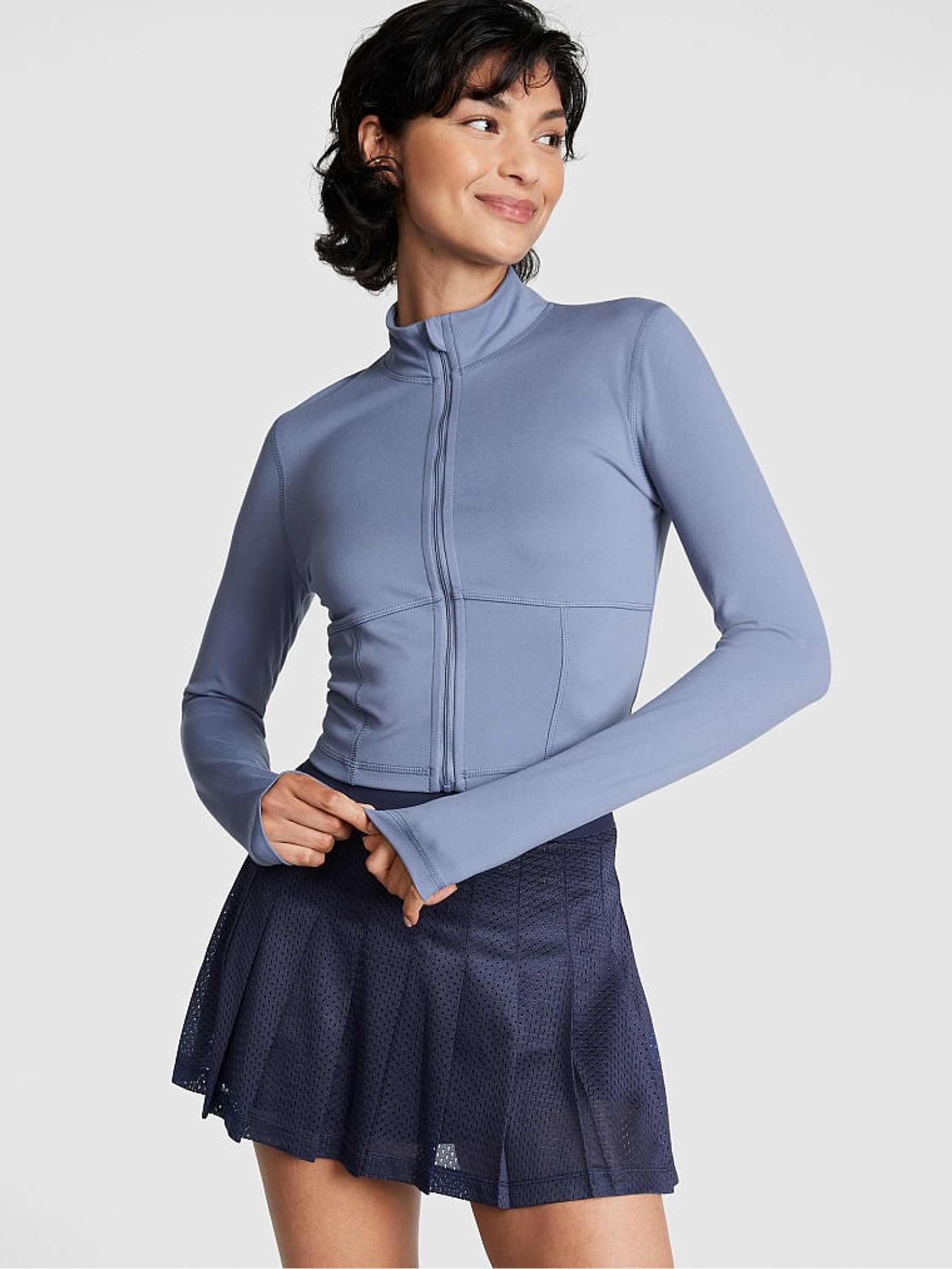 Dusty Iris Blue Active Full Zip Jacket - Image 1 of 3