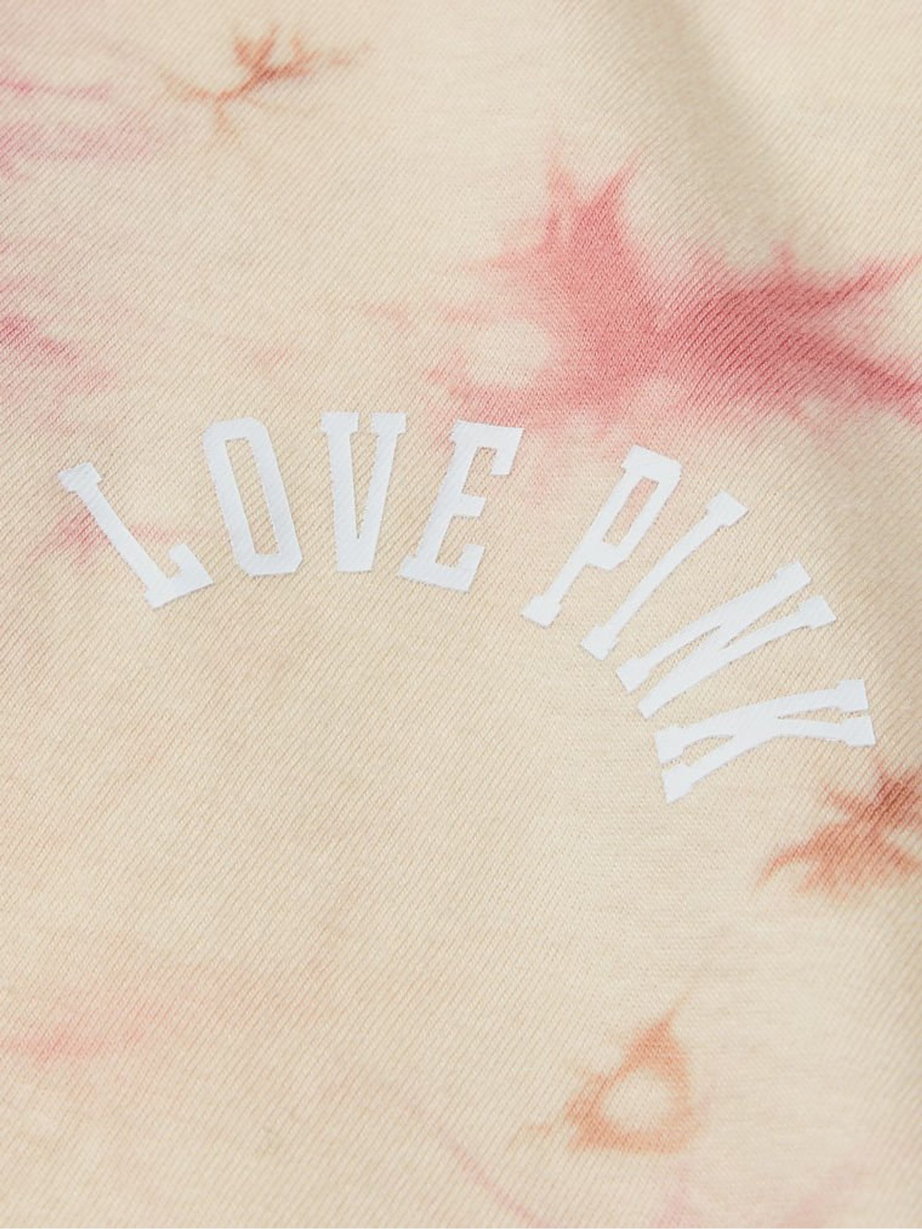 Light Ivory Pink Varsity Short Sleeve Crew T-Shirt - Image 3 of 3
