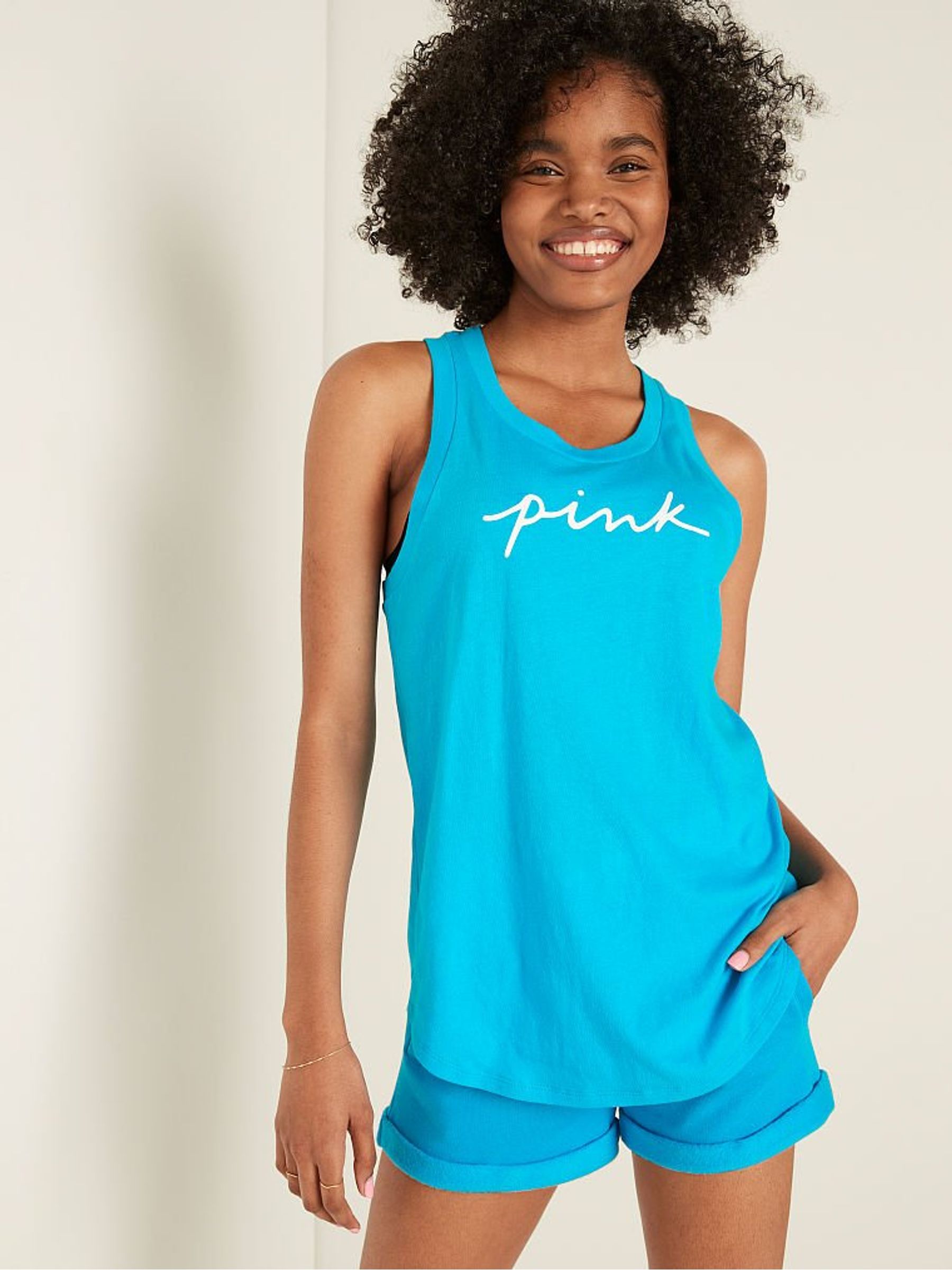 Neon Scuba Script Logo Everyday Tank Top - Image 1 of 4