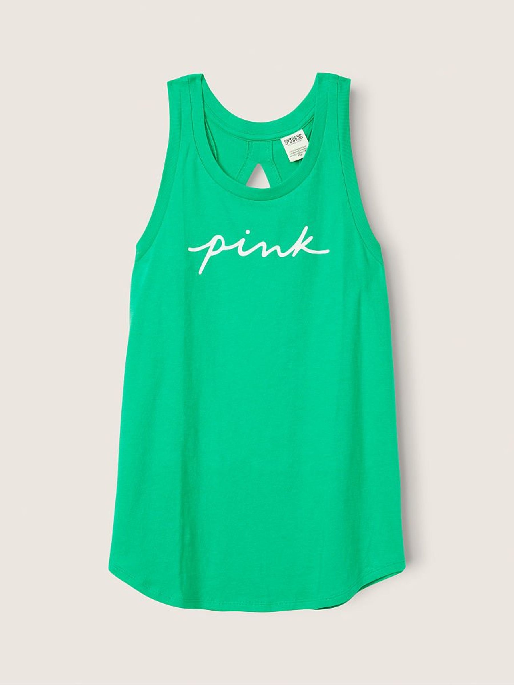 Electric Green Script Logo Everyday Tank - Image 3 of 5