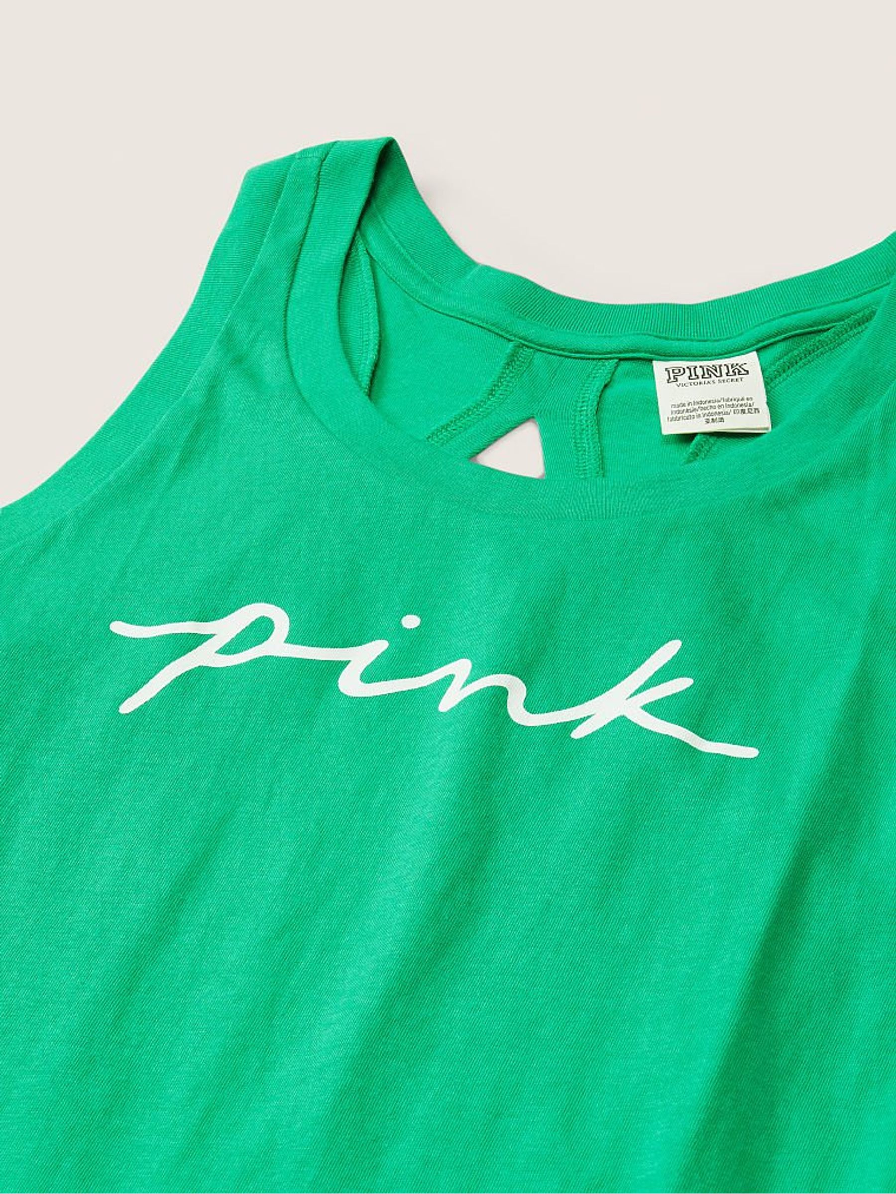 Electric Green Script Logo Everyday Tank - Image 5 of 5