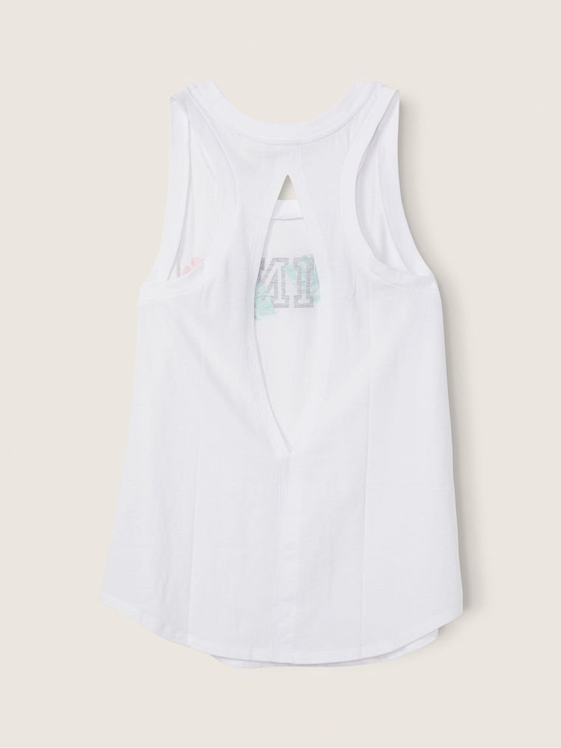 Optic White With Tropical Logo Everyday Tank Top - Image 4 of 5