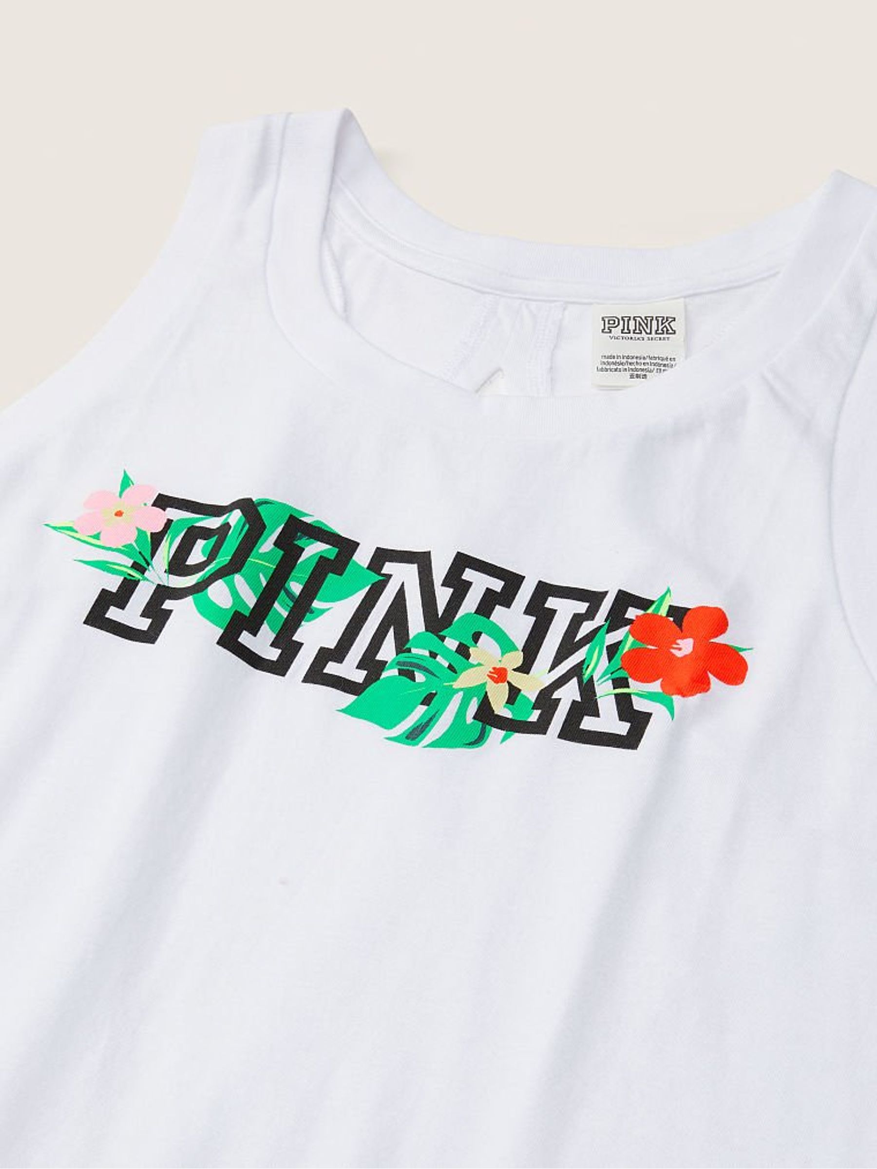 Optic White With Tropical Logo Everyday Tank Top - Image 5 of 5