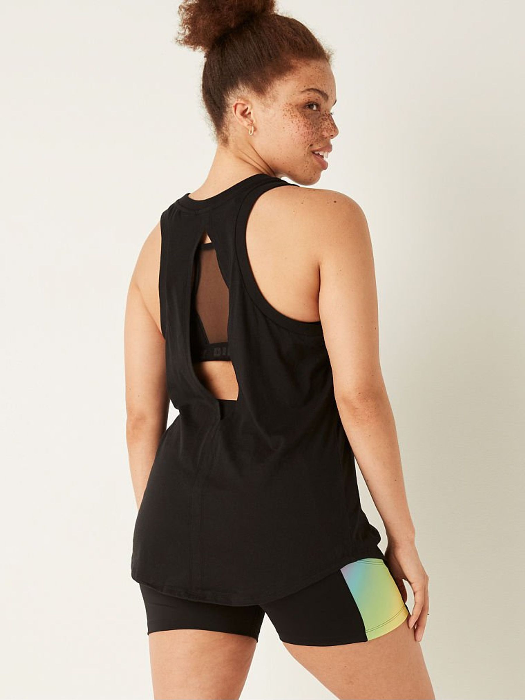 Pure Black Gradient Classic Logo Everyday Tank - Image 2 of 5
