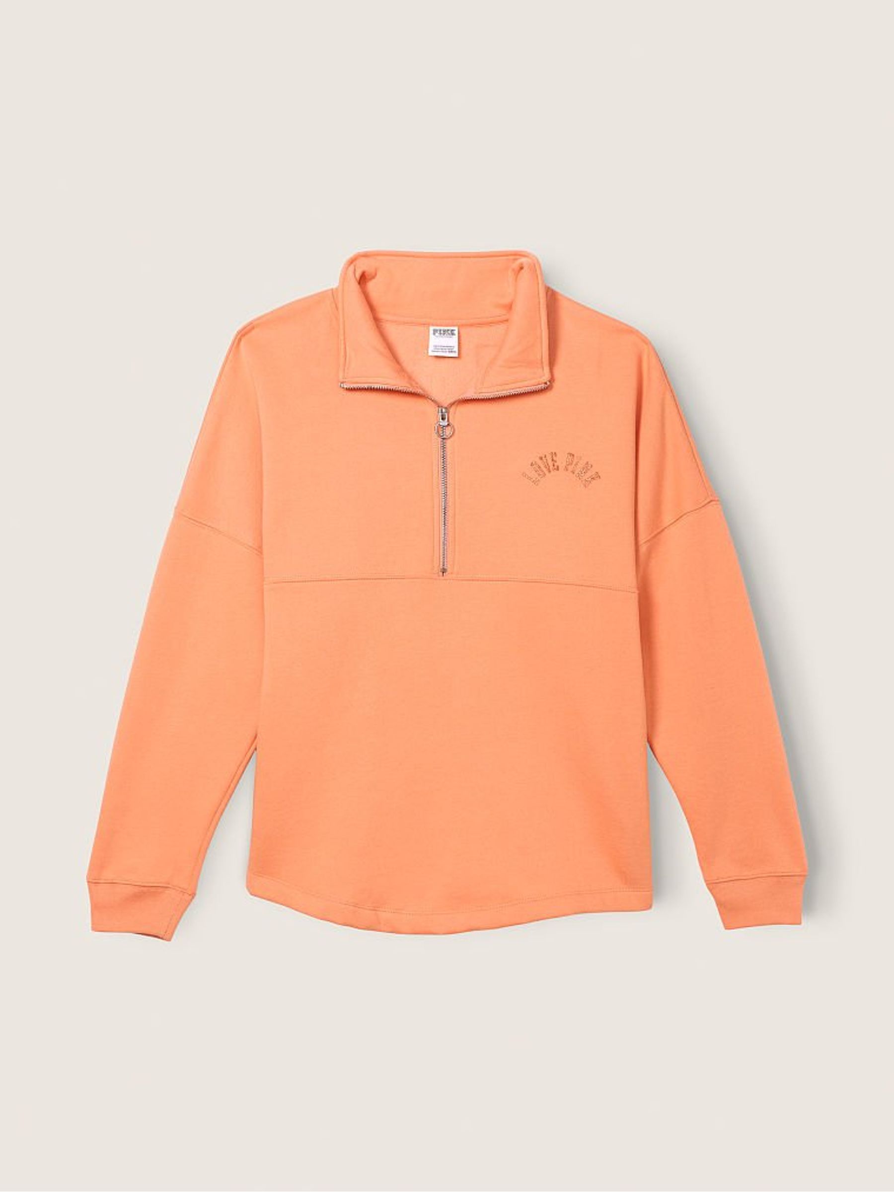 Coral Cream Varsity Half Zip - Image 2 of 4