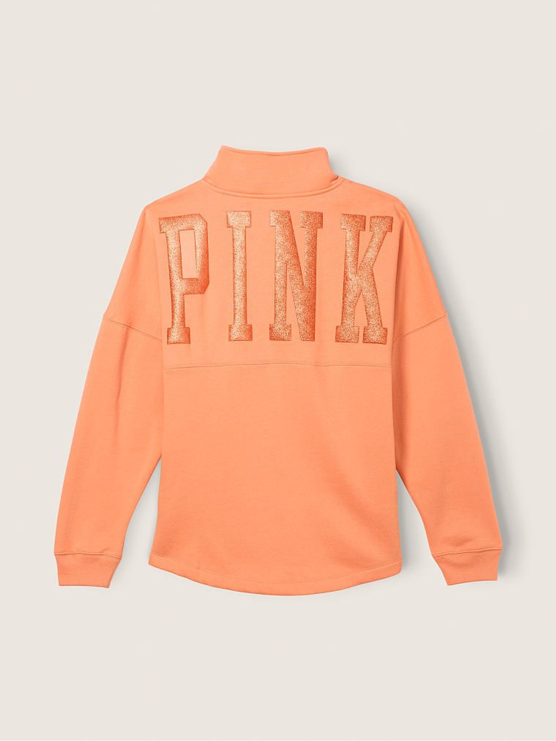 Coral Cream Varsity Half Zip - Image 3 of 4