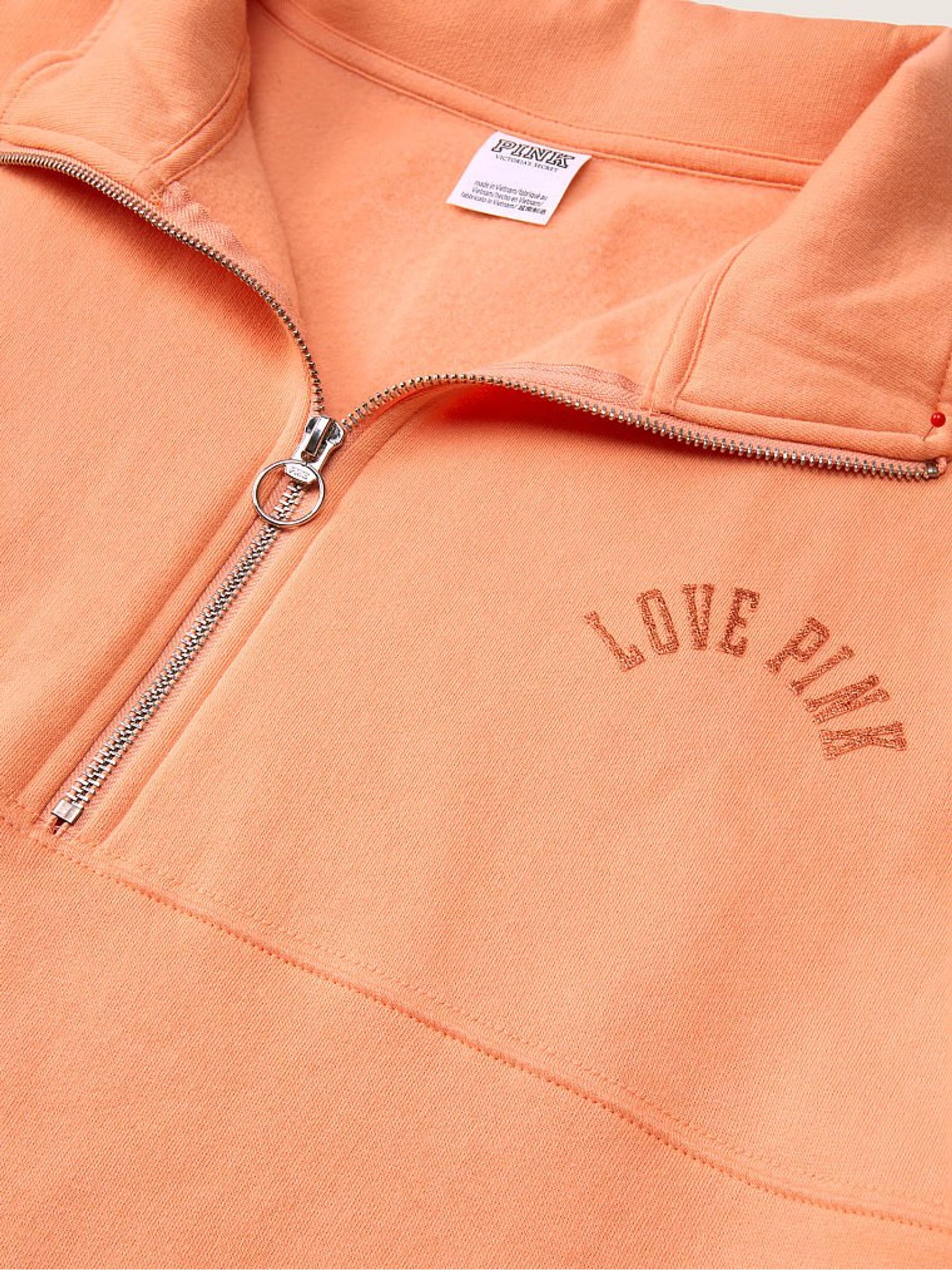 Coral Cream Varsity Half Zip - Image 4 of 4