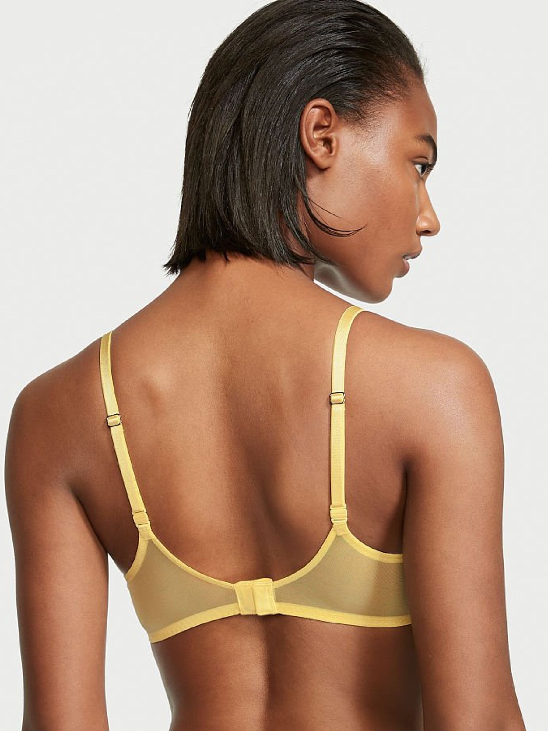 Lemon Yellow Lace Unlined Balcony Bra - Image 2 of 4