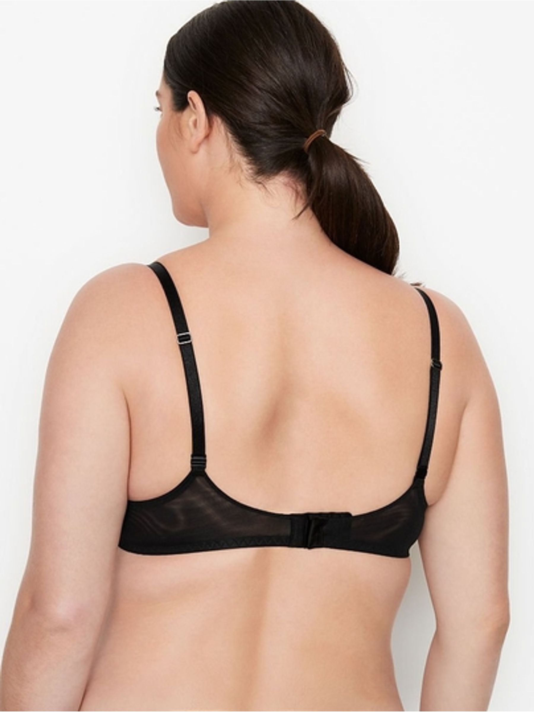 Black Lace Unlined Balcony Bra - Image 2 of 3