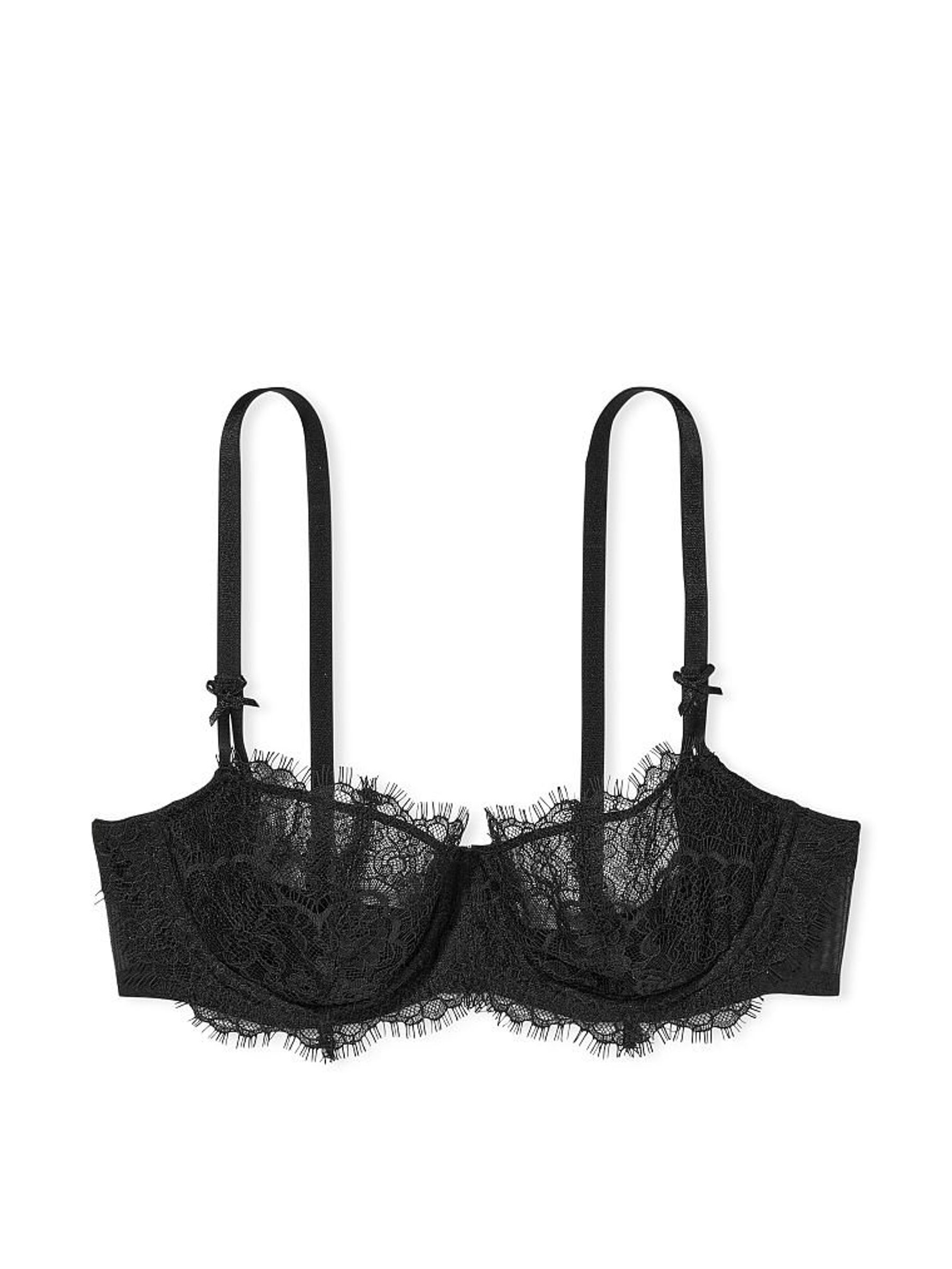 Black Lace Unlined Balcony Bra - Image 3 of 3