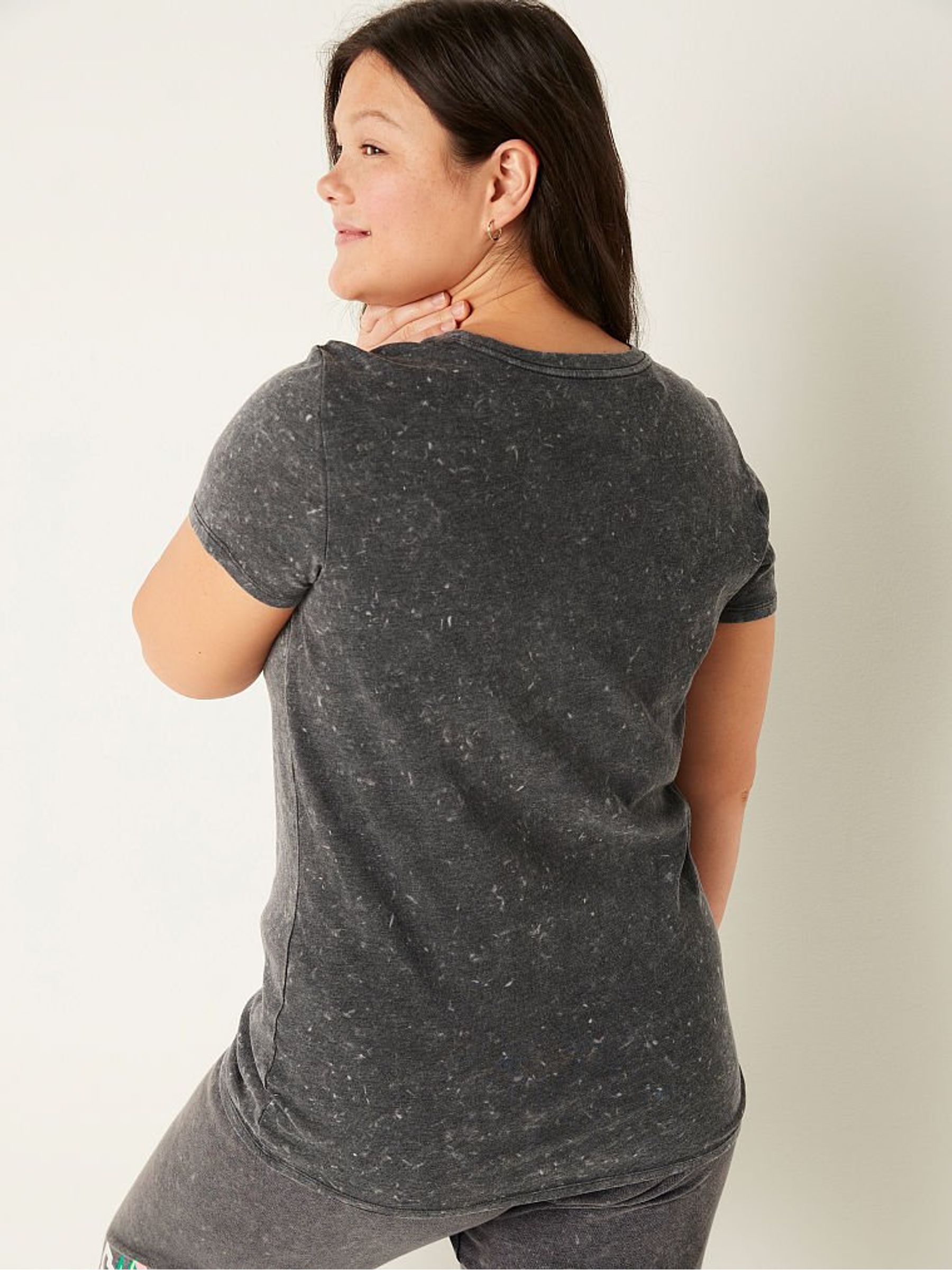 Pure Black Wash Graphic Everyday Tee - Image 2 of 4 Pure Black Wash Graphic Everyday Tee - Image 2 of 4