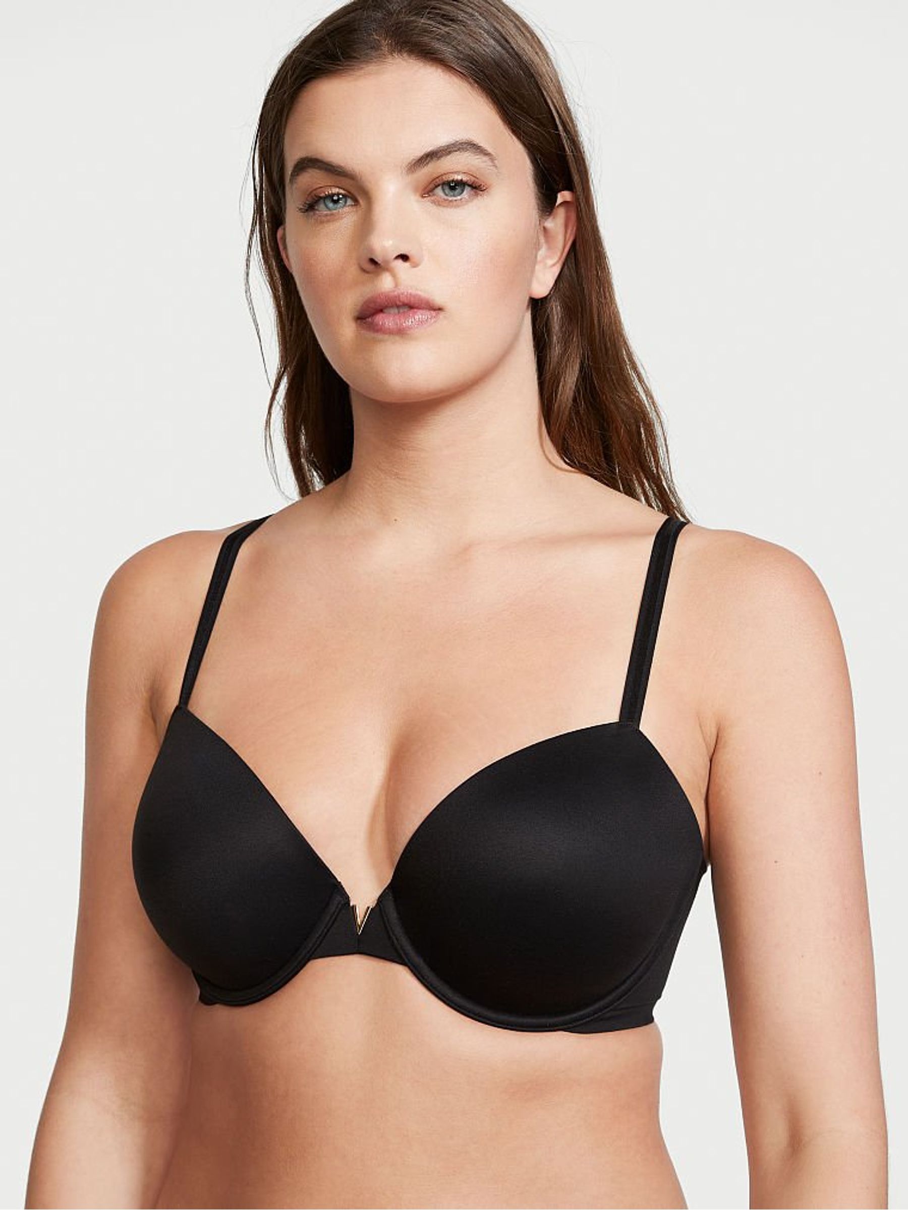 Black Smooth Lightly Lined Demi Bra - Image 1 of 5