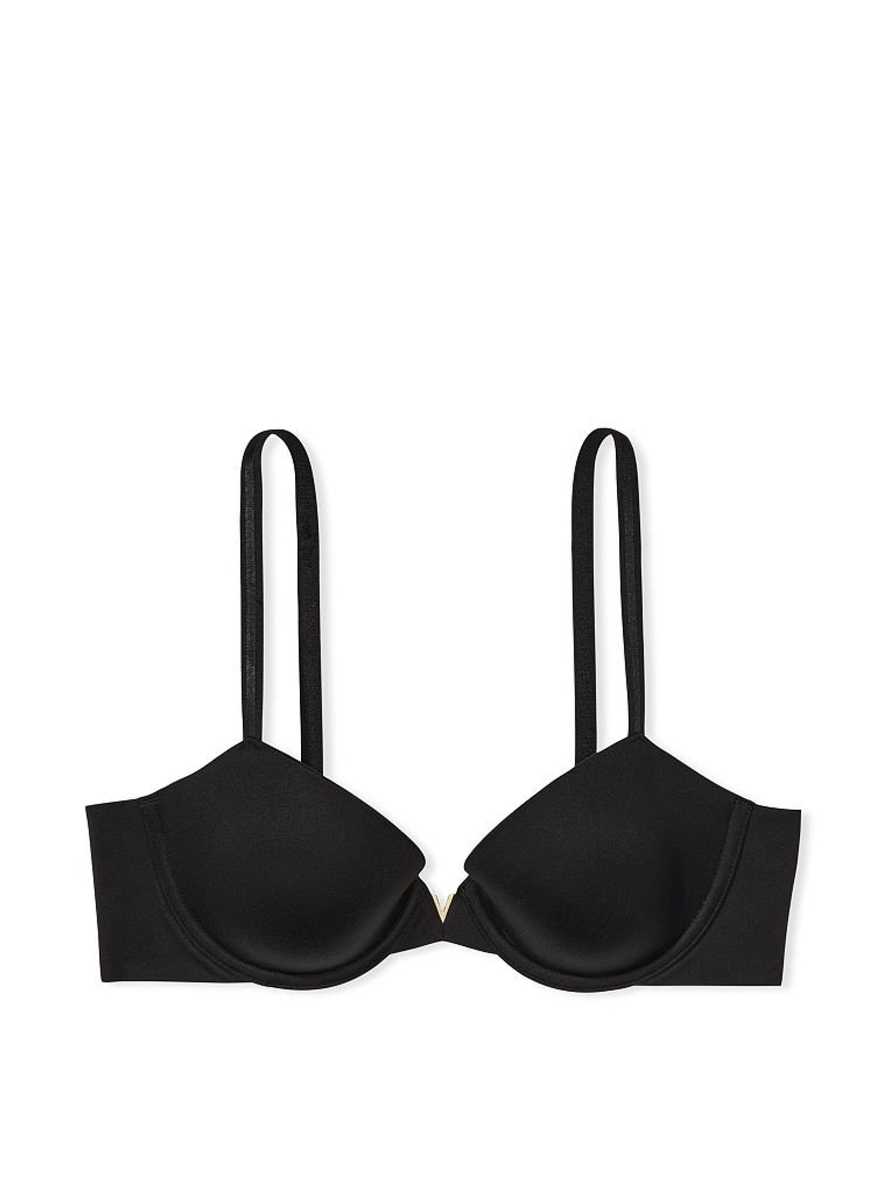 Black Smooth Lightly Lined Demi Bra - Image 4 of 5