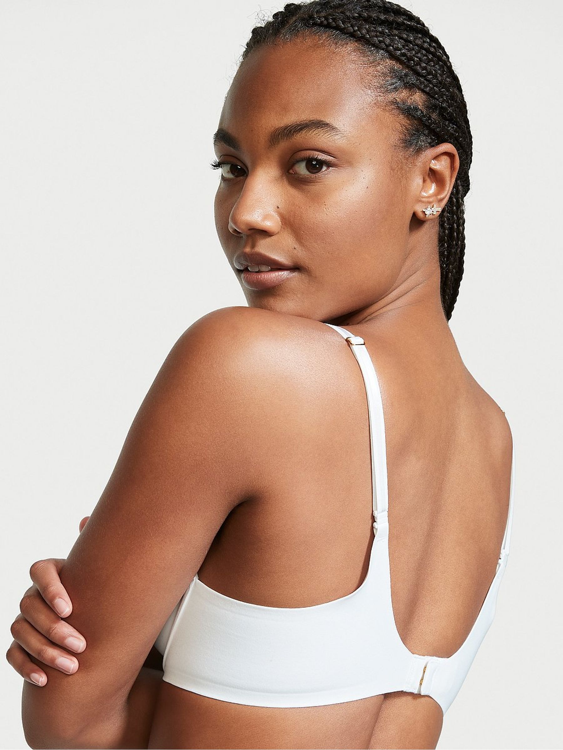 White Smooth Lightly Lined Demi Bra - Image 4 of 8