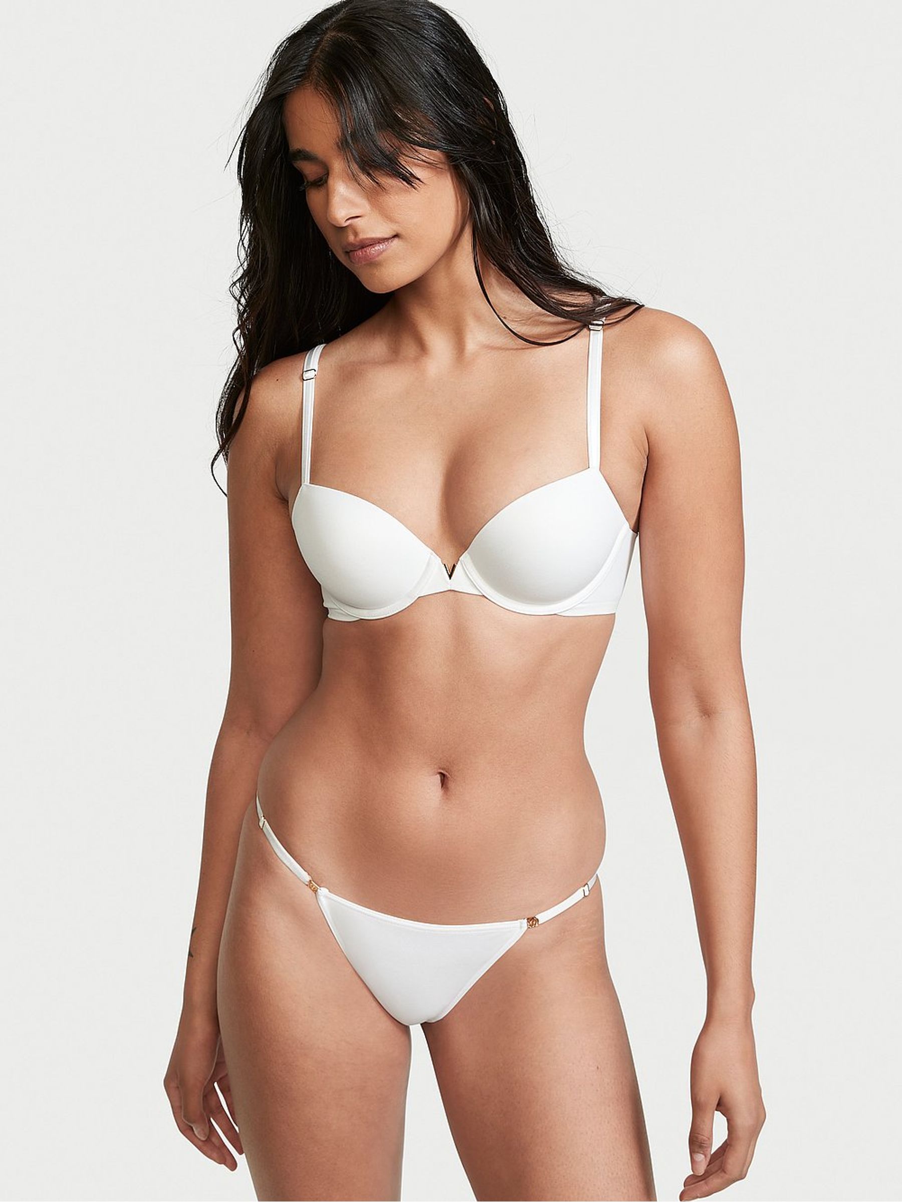 White Smooth Lightly Lined Demi Bra - Image 5 of 8