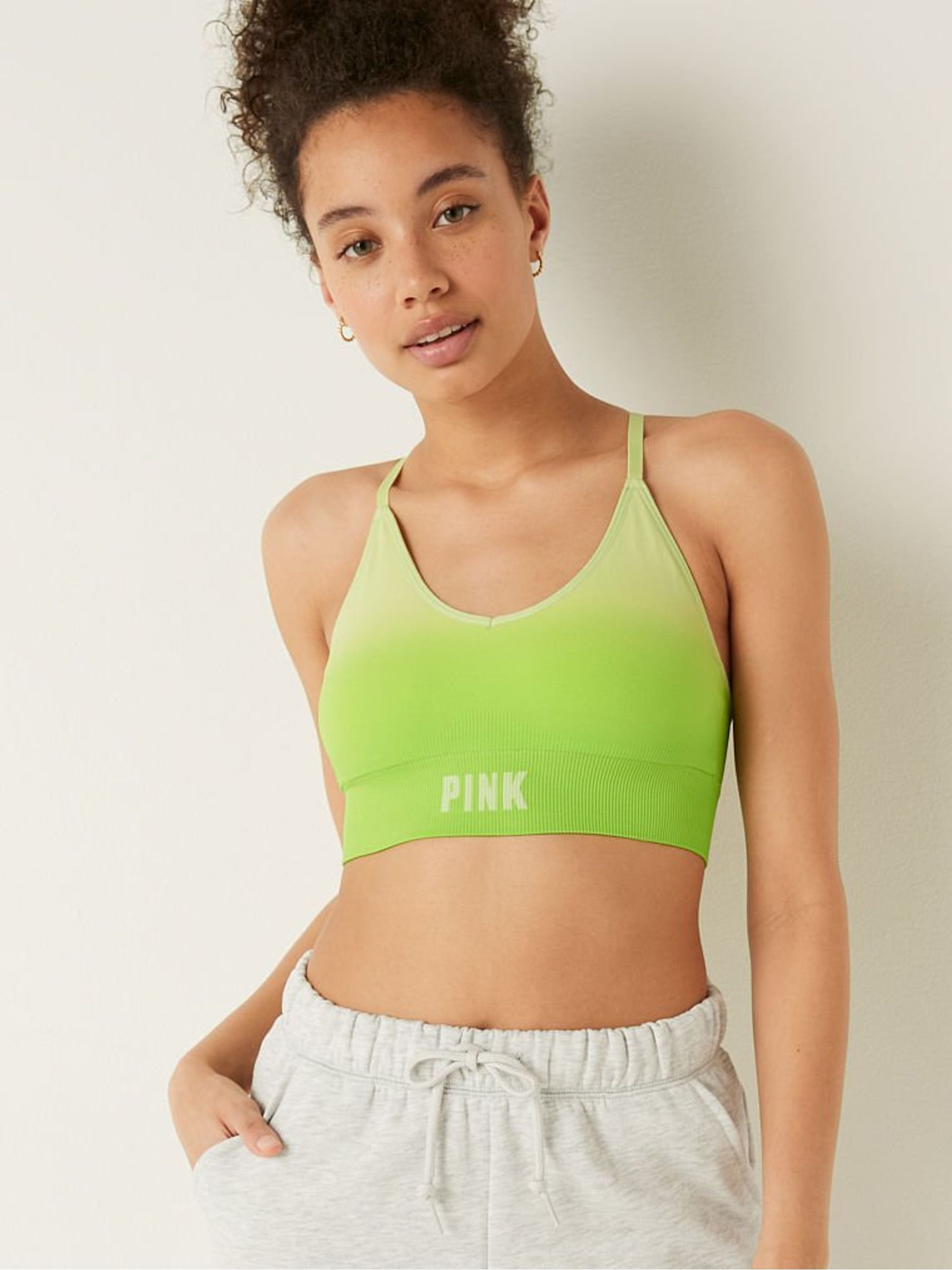 lime green nike bra