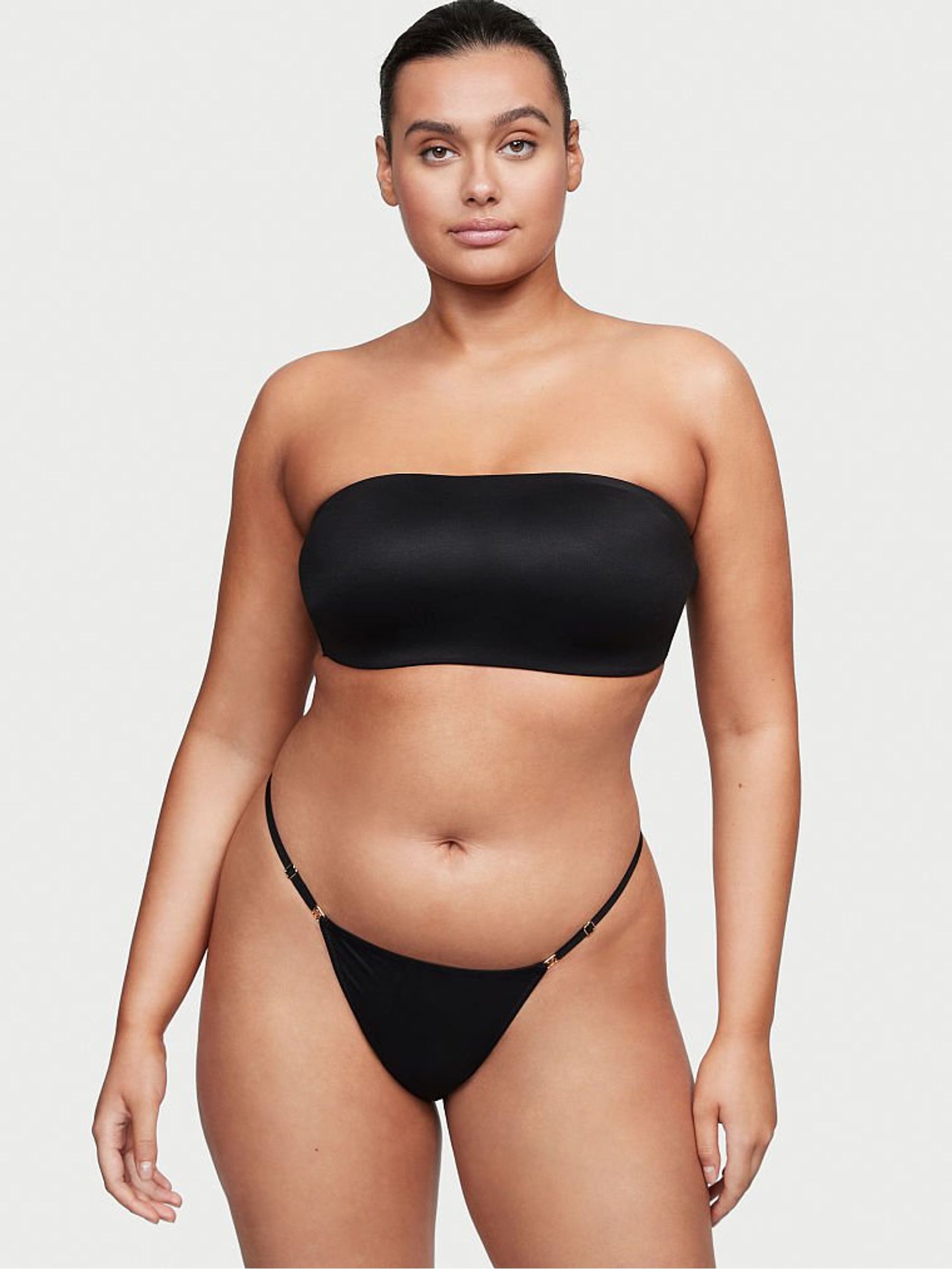 Black Smooth Thong Knickers - Image 1 of 3