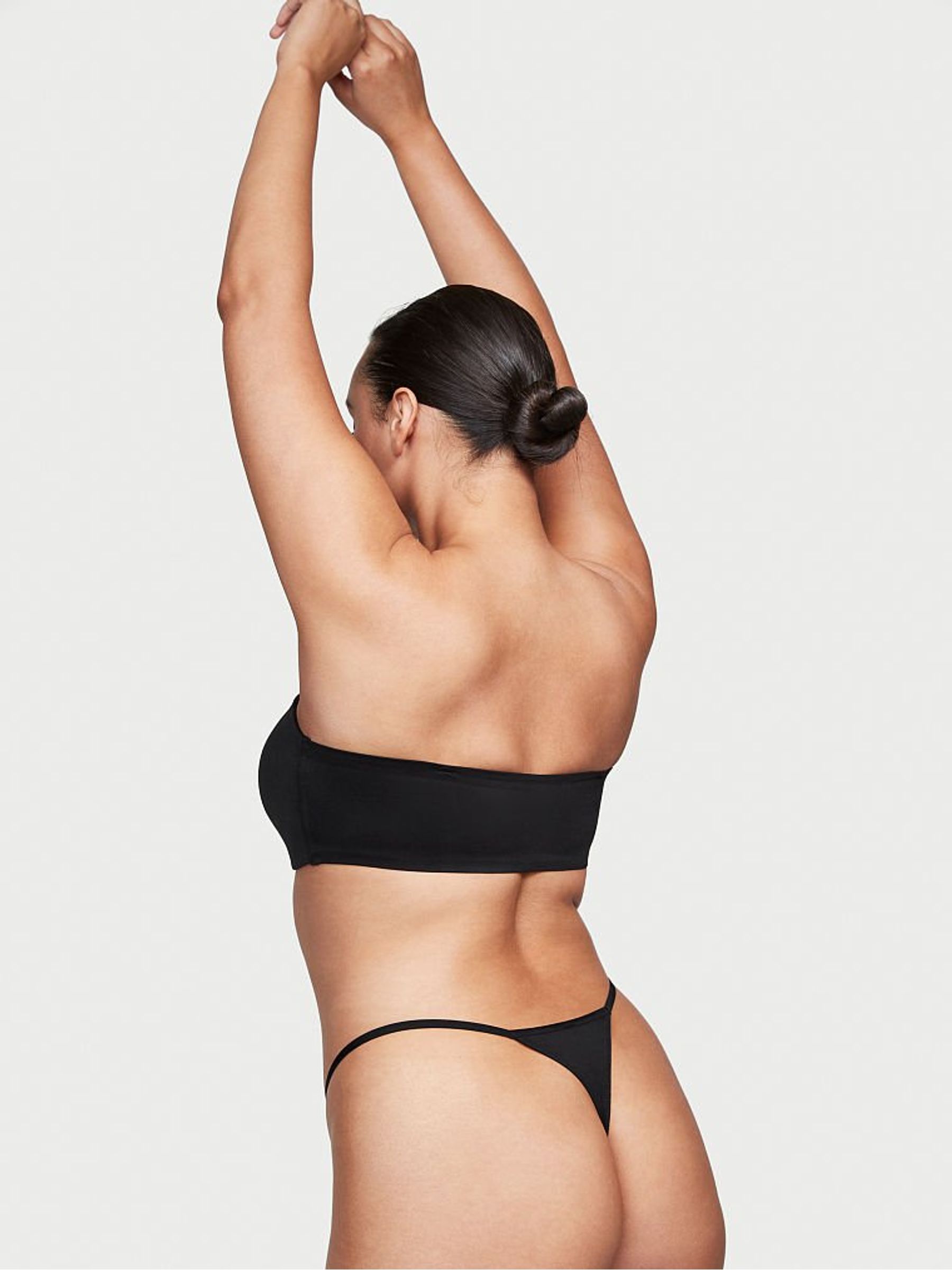 Black Smooth Thong Knickers - Image 2 of 3