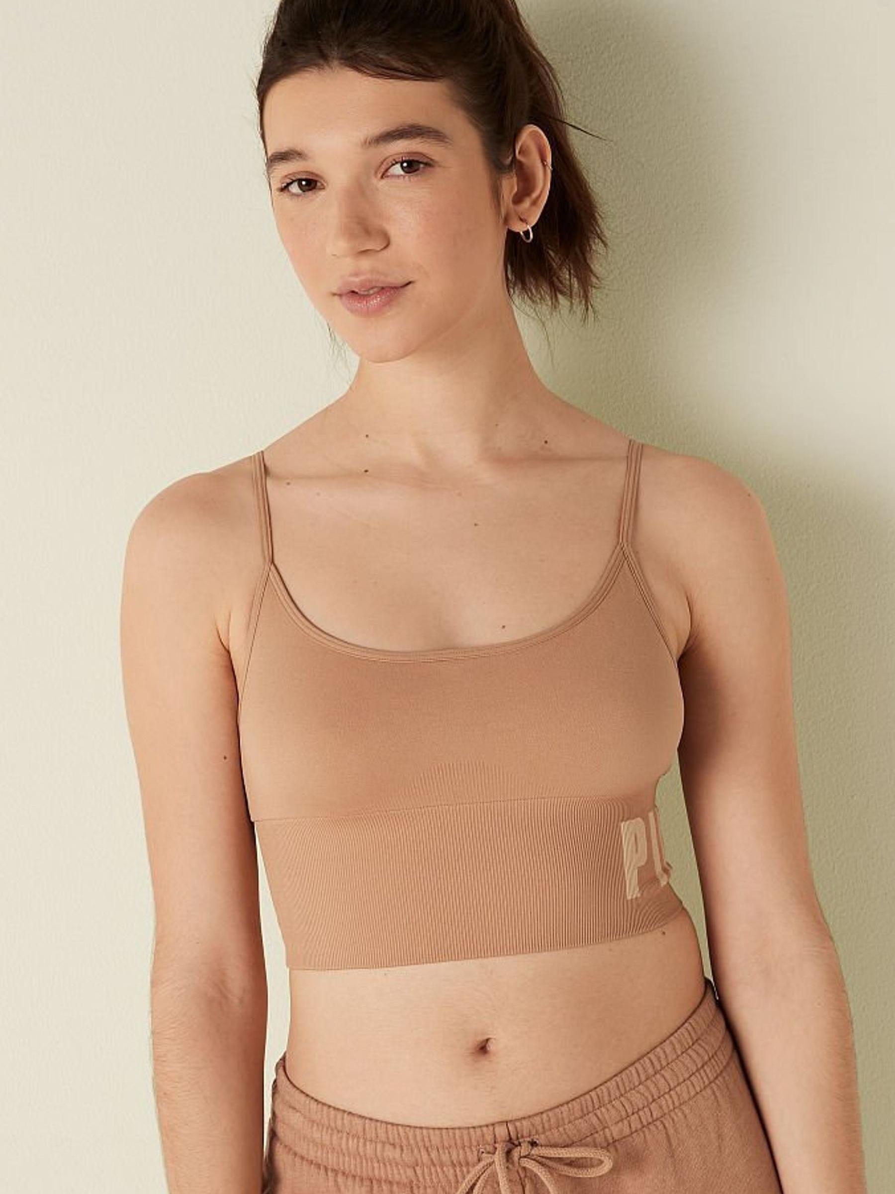 Mocha Latte Nude Seamless Lightly Lined Low Impact Sports Bra - Image 1 of 4