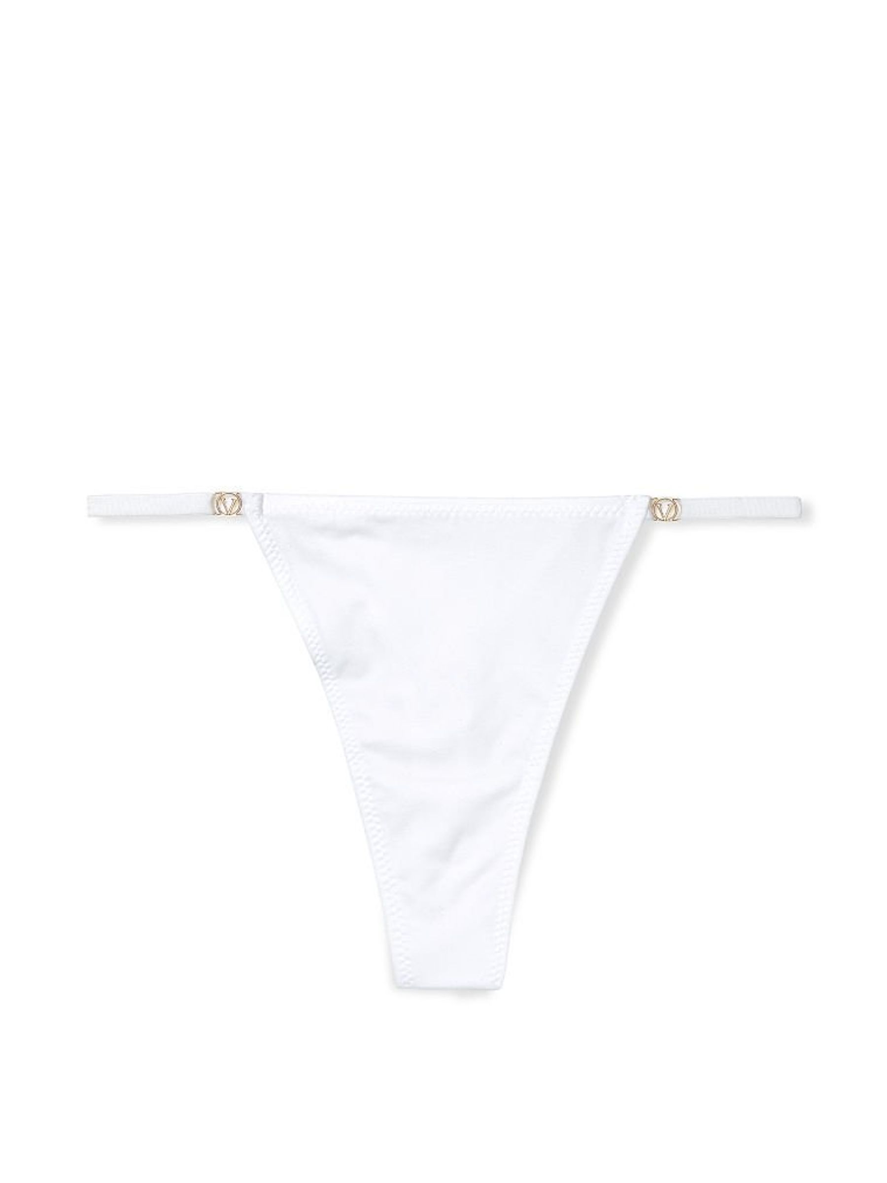 White Smooth Thong Knickers - Image 3 of 3 White Smooth Thong Knickers - Image 3 of 3
