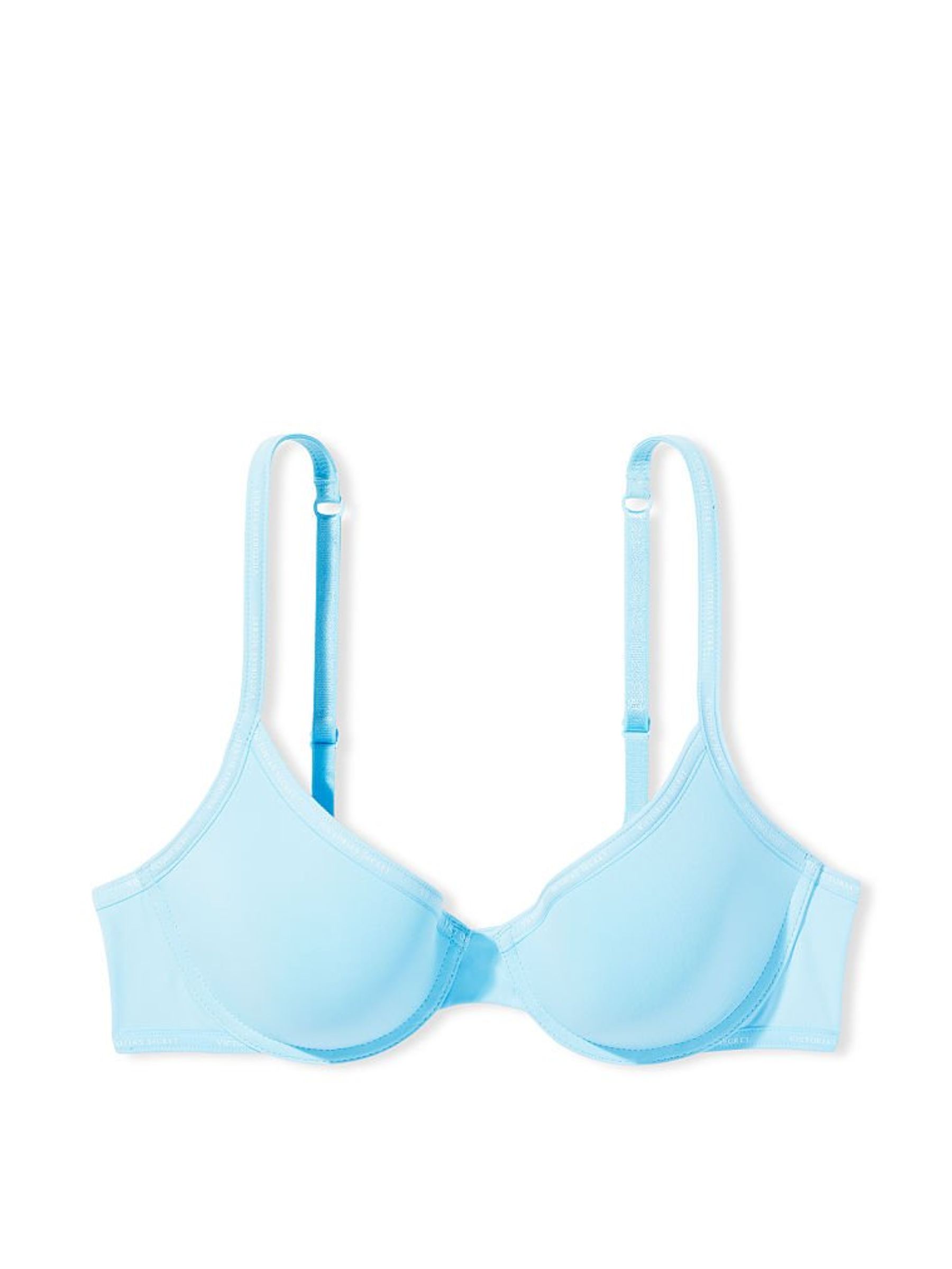 Breaker Blue Smooth Logo Strap Lightly Lined T-Shirt Bra - Image 3 of 3
