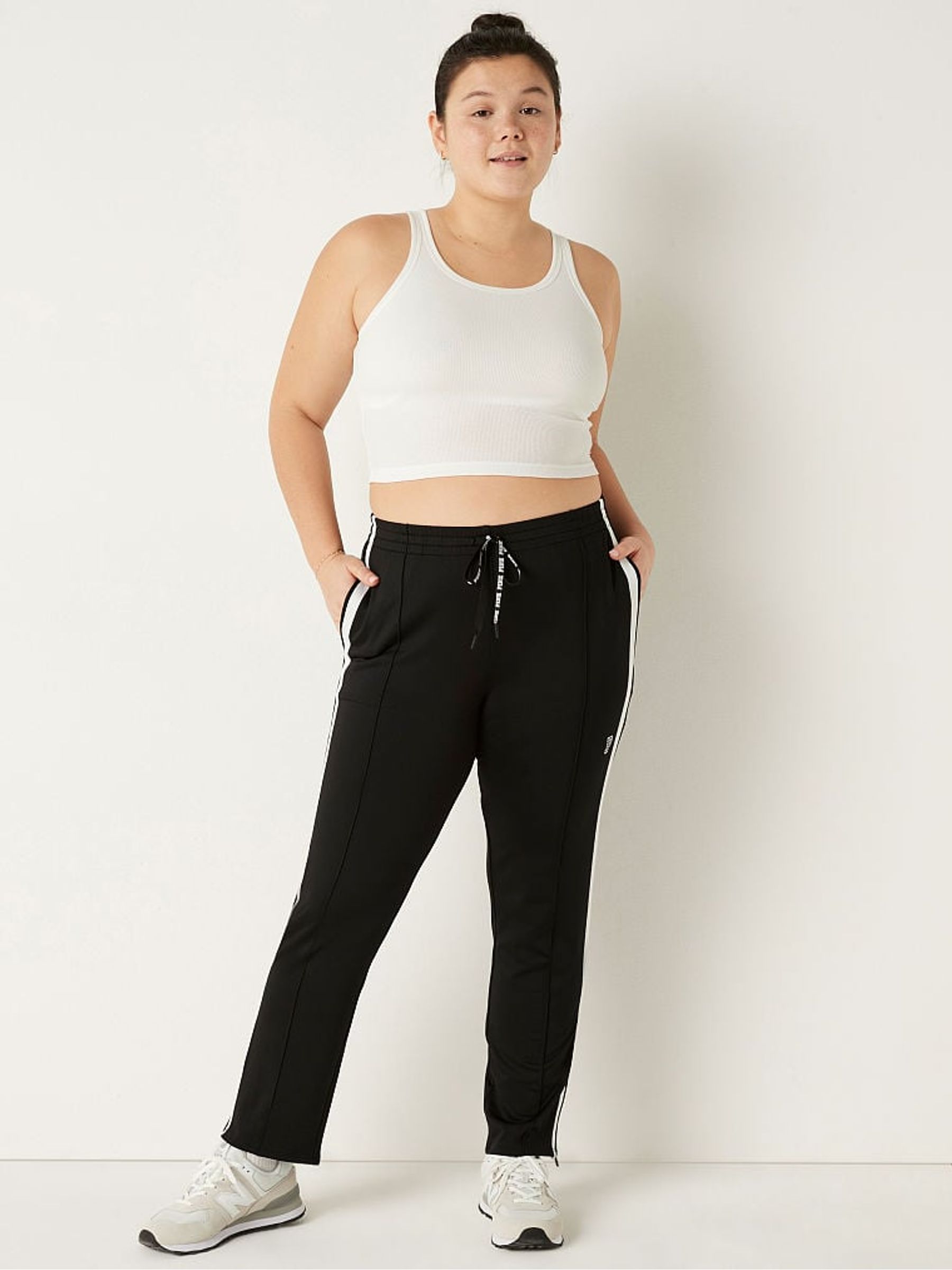 Pure Black Full Length Jogger - Image 1 of 5