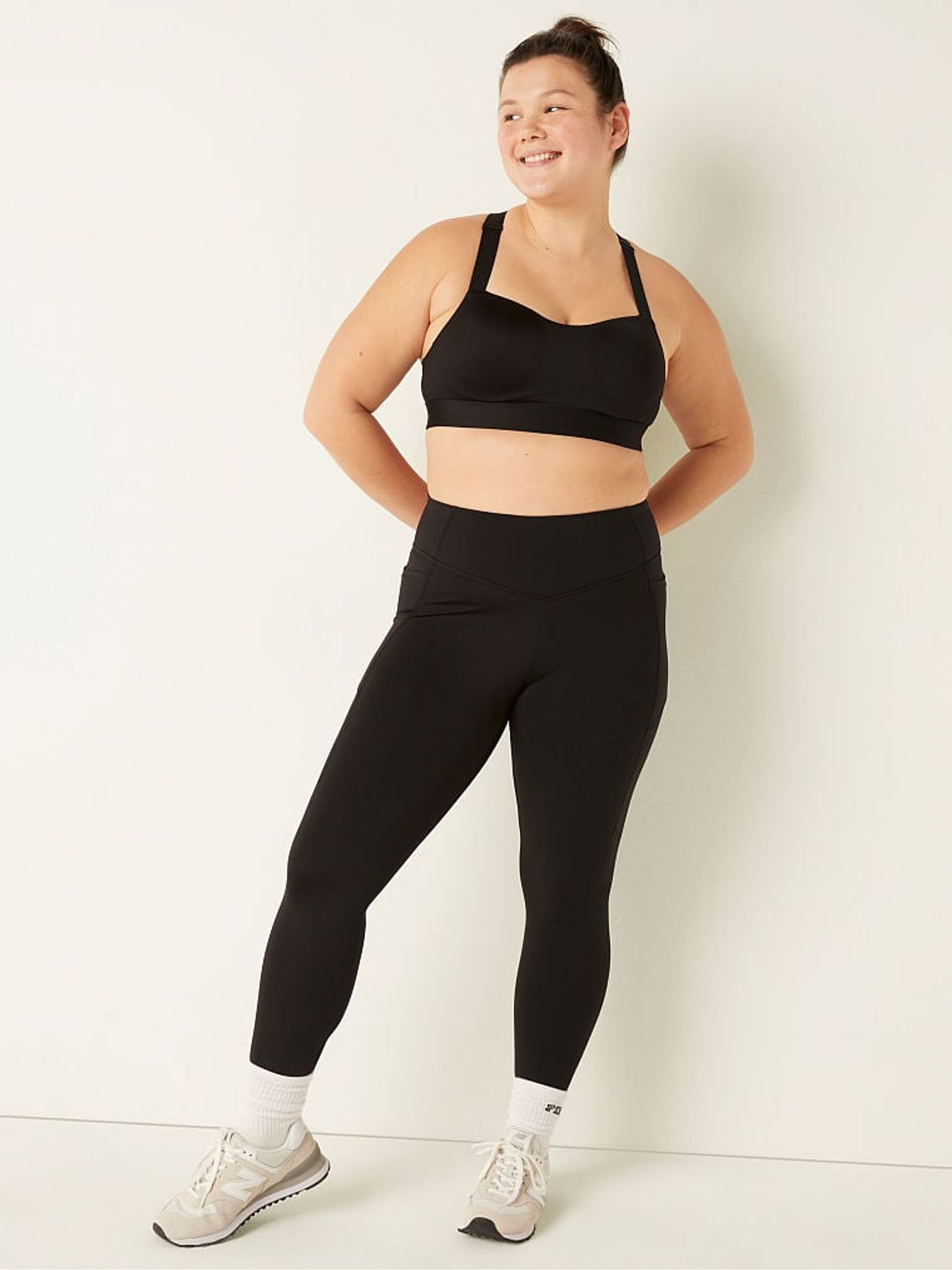 Pure Black Ultimate V High Waist Full Length Legging - Image 1 of 4