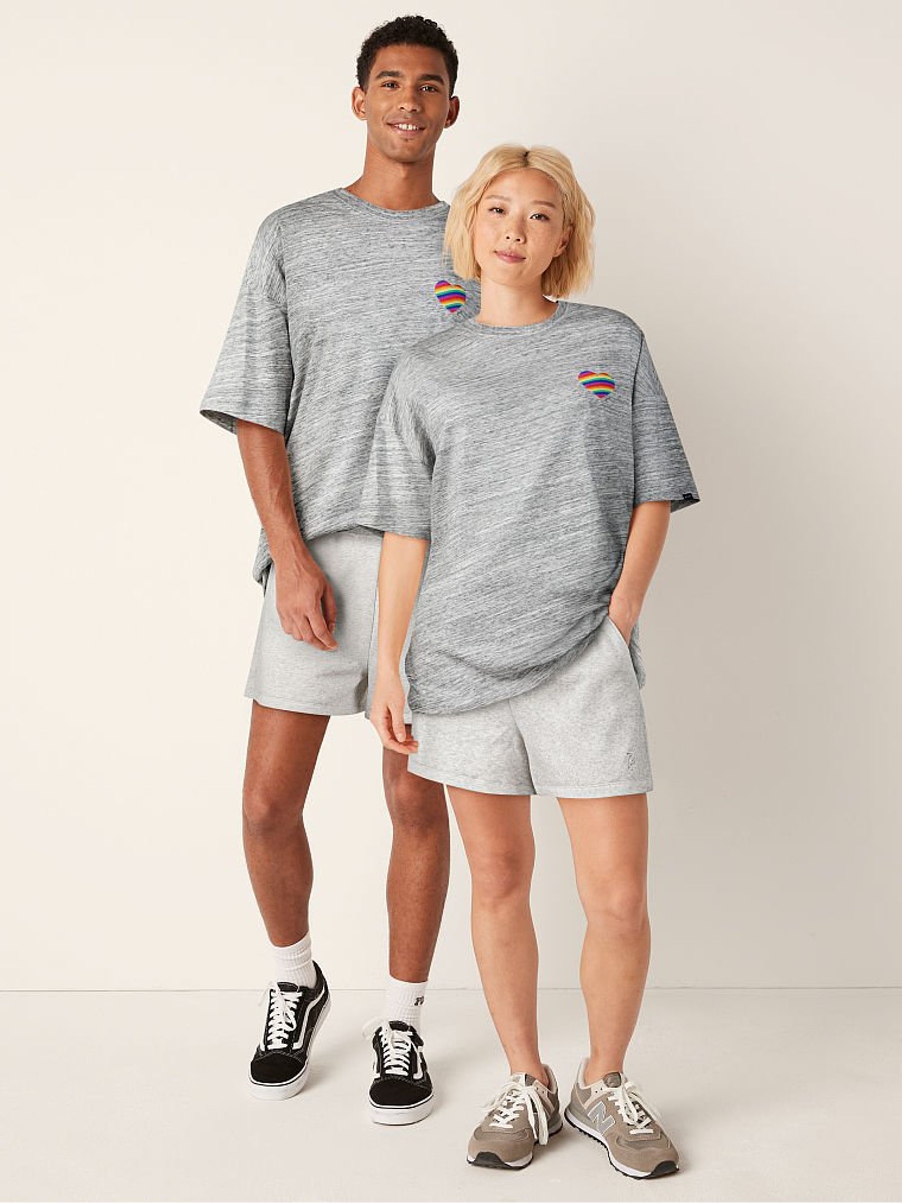 Heather Stone Grey High Waist Campus Short - Image 2 of 4