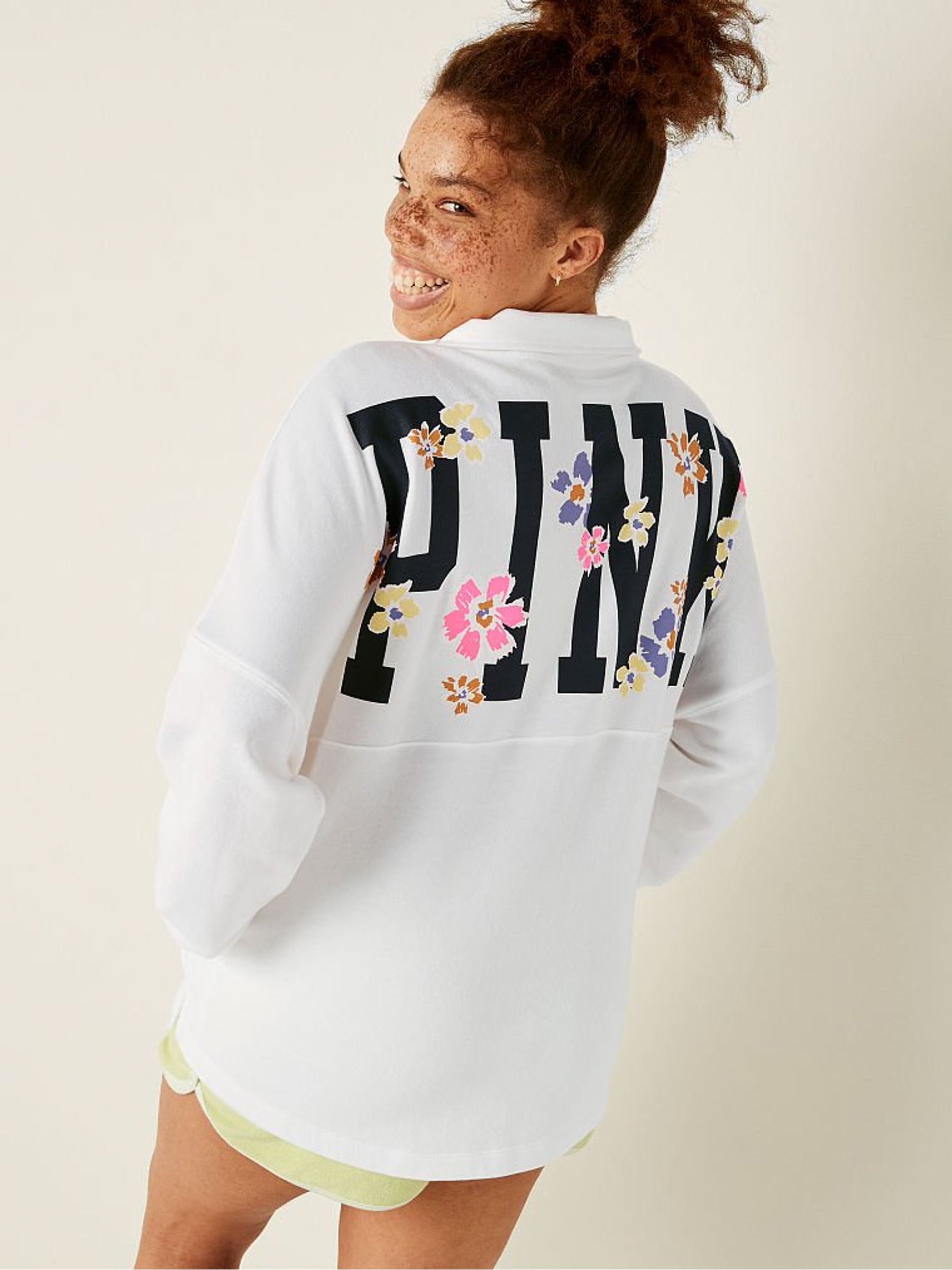 Optic White Varsity Full Zip - Image 2 of 5