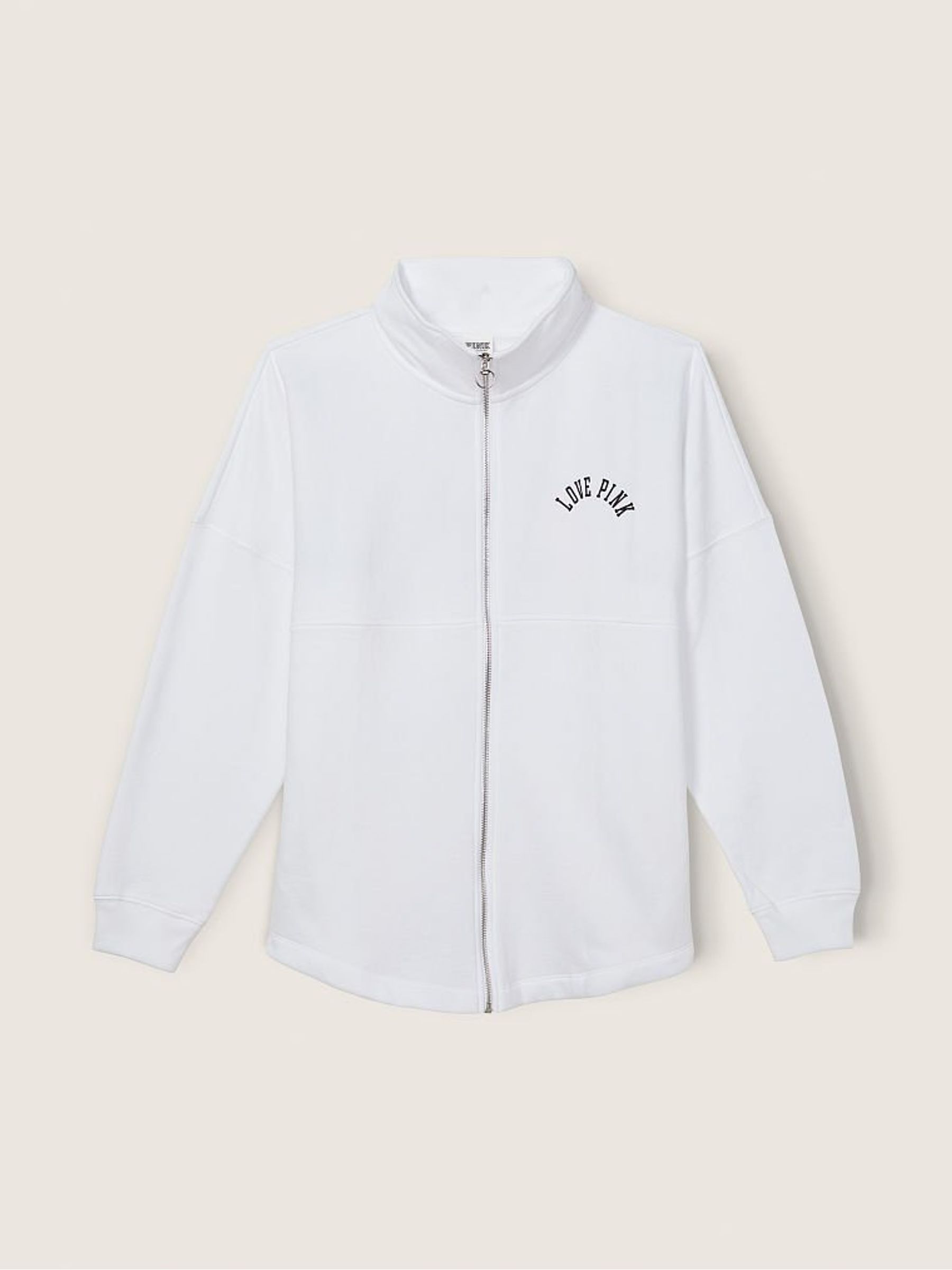 Optic White Varsity Full Zip - Image 3 of 5