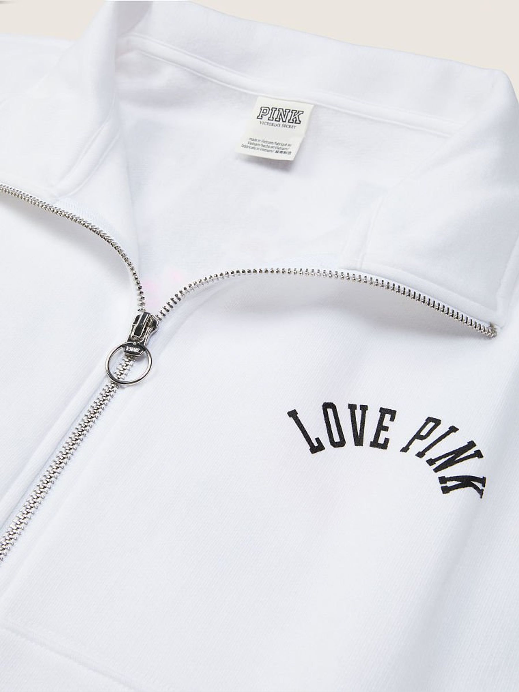 Optic White Varsity Full Zip - Image 5 of 5