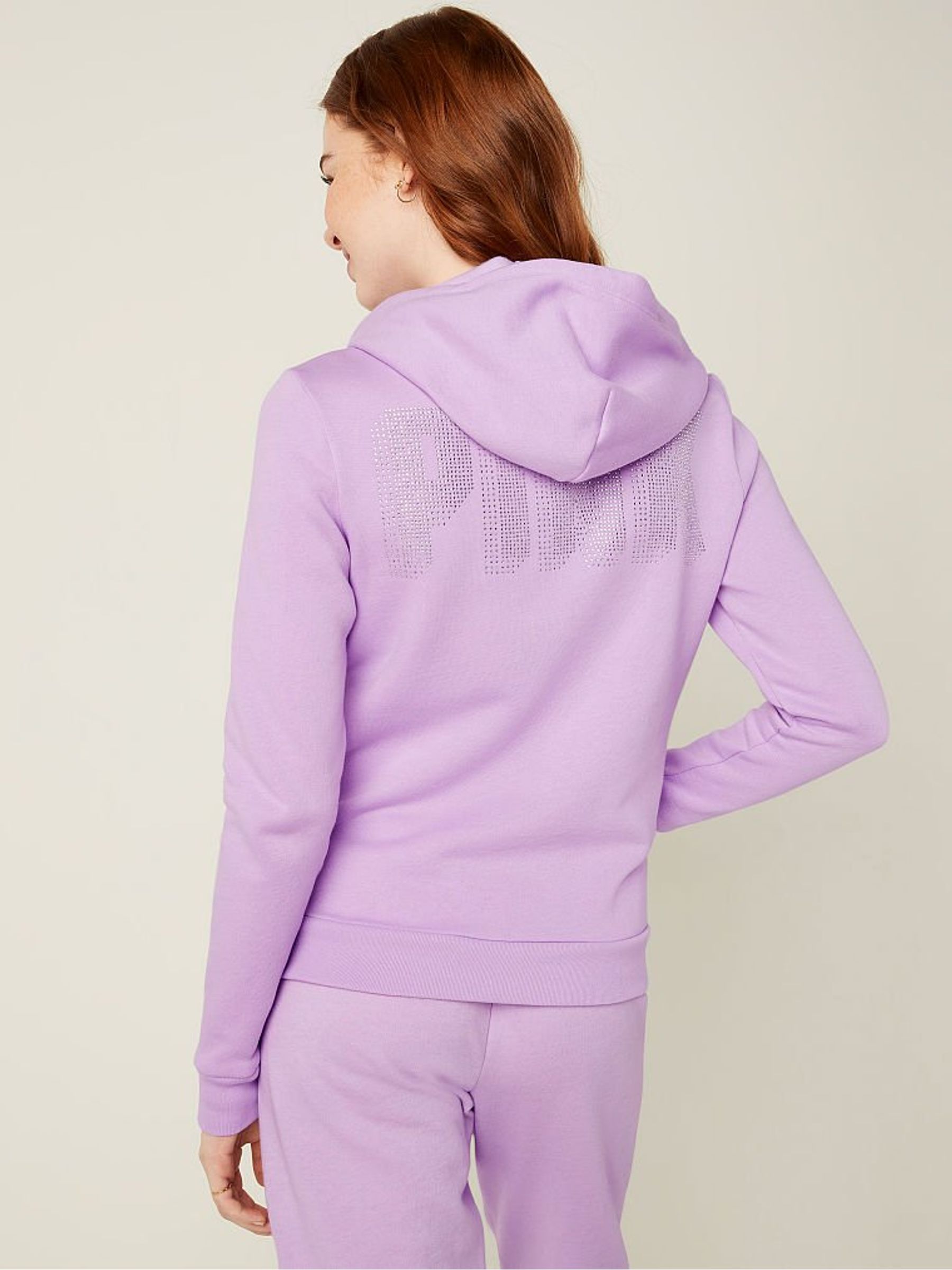 Purple Petal With Shine Logo Everyday Lounge Perfect FullZip - Image 3 of 6