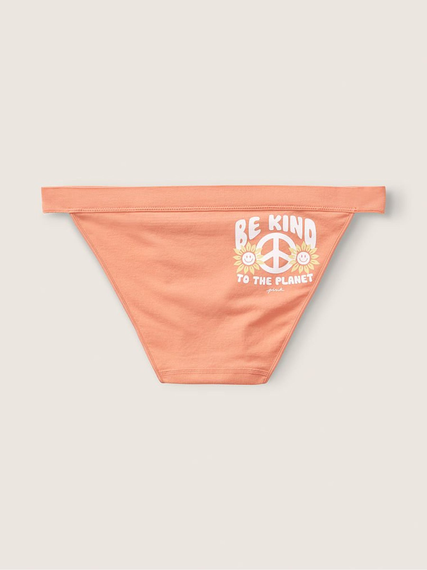 Coral Cream Orange Seamless Bikini Knickers - Image 2 of 3 Coral Cream Orange Seamless Bikini Knickers - Image 2 of 3