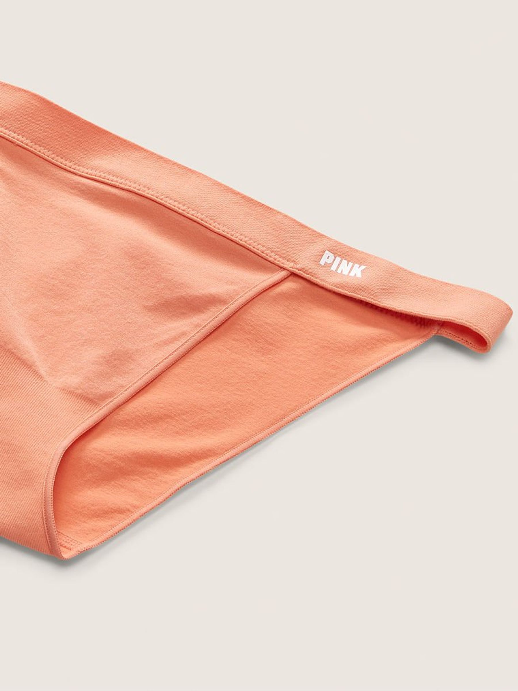 Coral Cream Orange Seamless Bikini Knickers - Image 3 of 3 Coral Cream Orange Seamless Bikini Knickers - Image 3 of 3