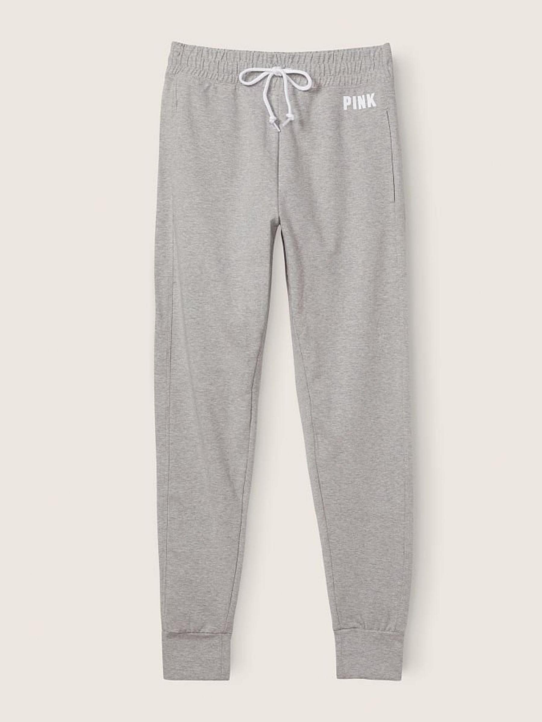 Heather Charcoal Grey Fleece Full Length Jogger - Image 1 of 4