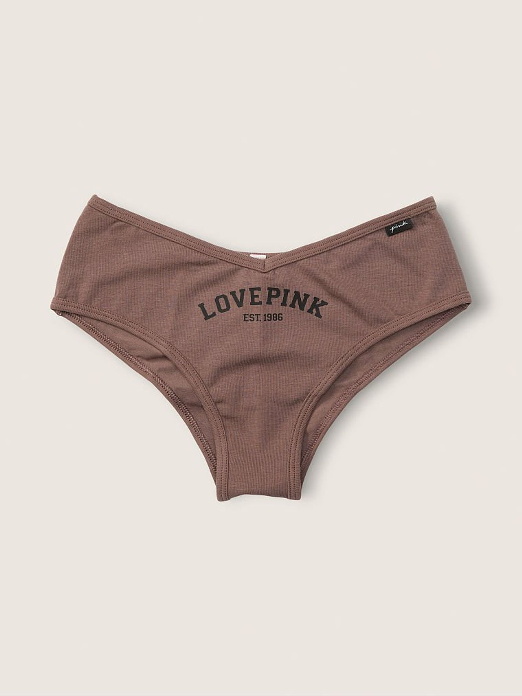 Peppercorn Brown Cotton Cheeky Knicker - Image 1 of 2