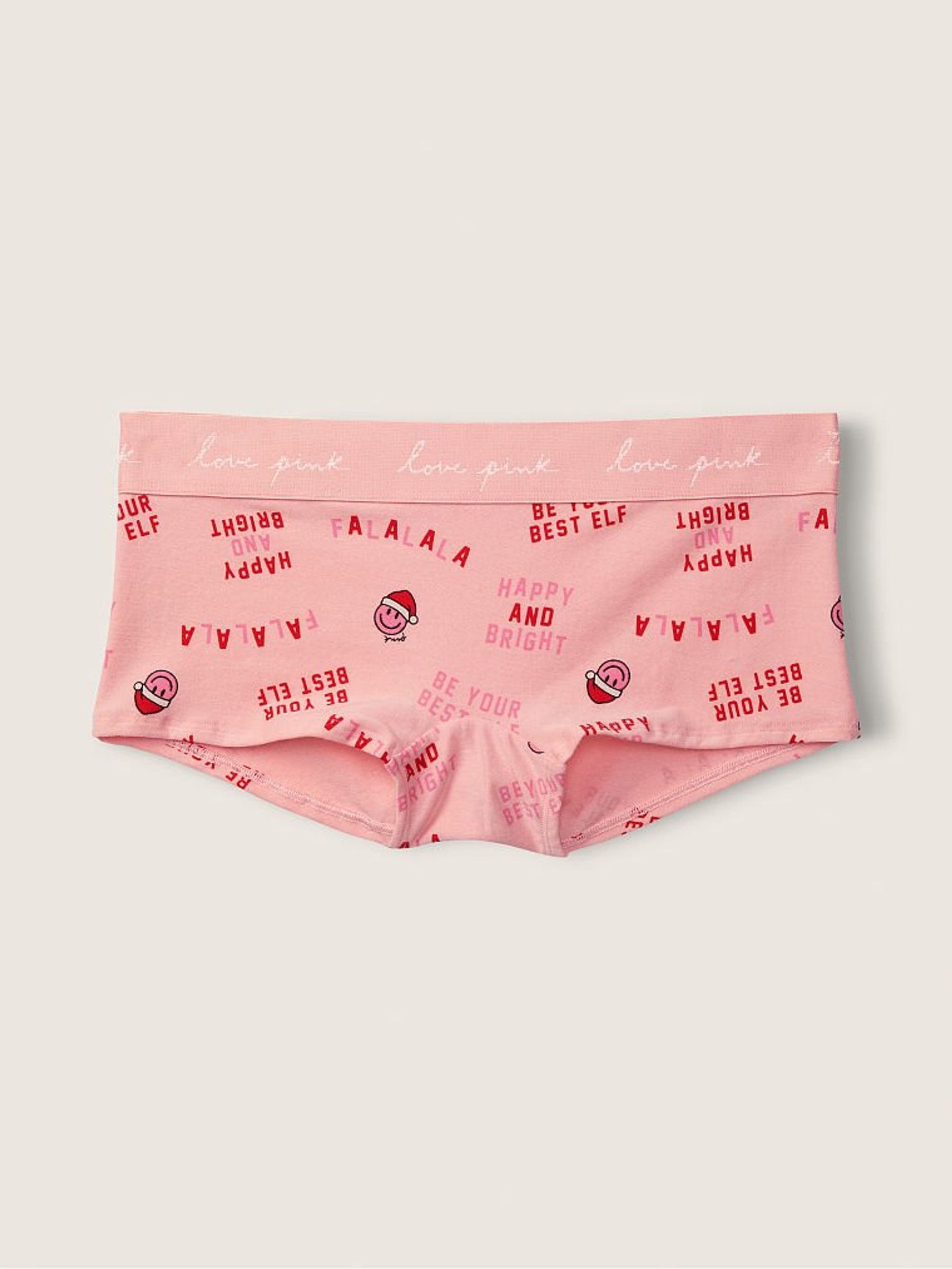 Santa Smiles Cotton Logo Short Knicker - Image 1 of 1 Santa Smiles Cotton Logo Short Knicker - Image 1 of 1