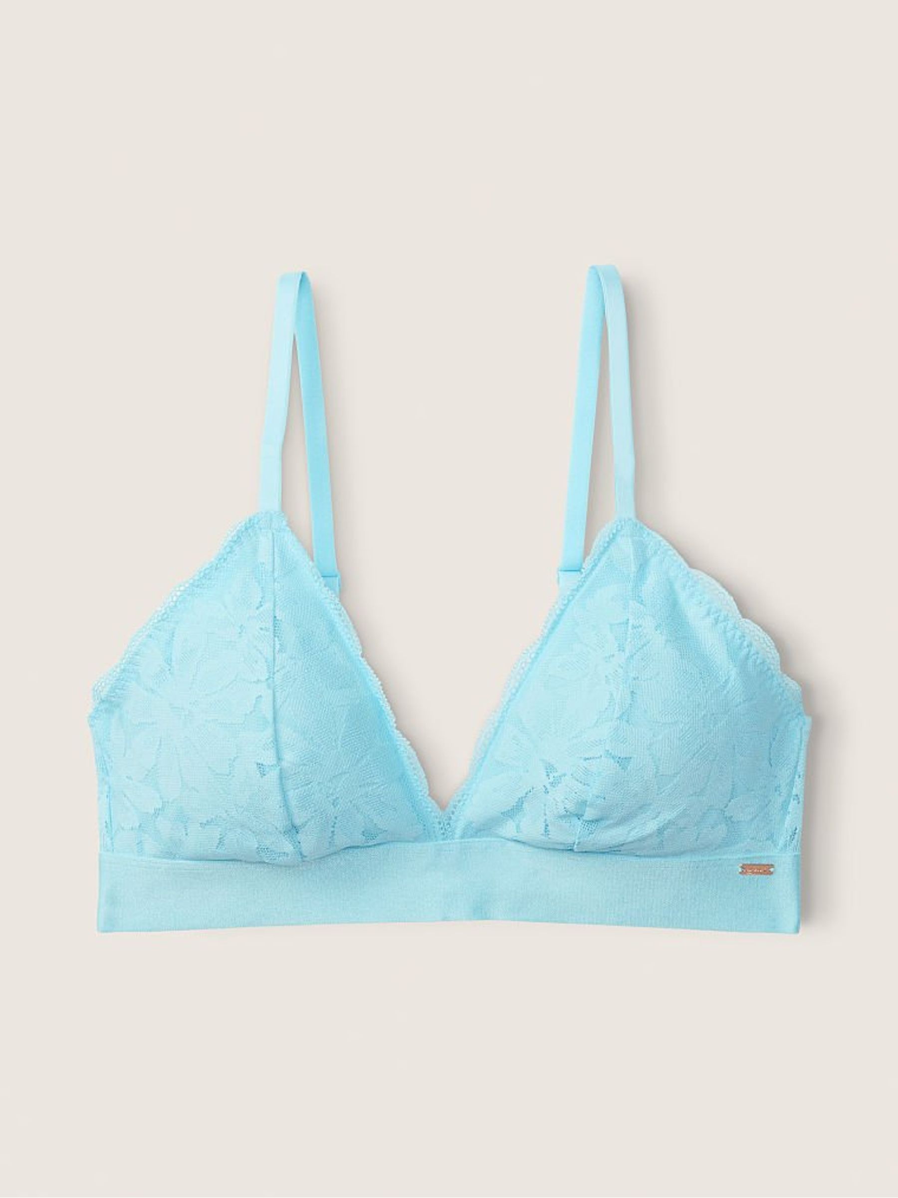 Blue Breeze Lace Unlined Triangle Bralette - Image 5 of 6