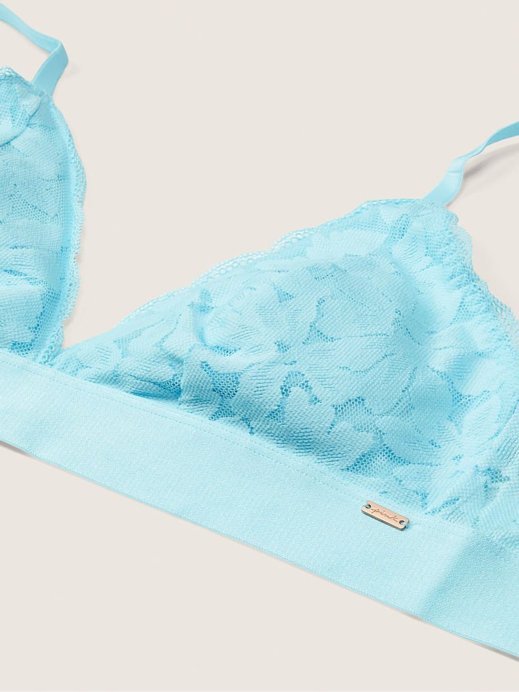 Blue Breeze Lace Unlined Triangle Bralette - Image 6 of 6