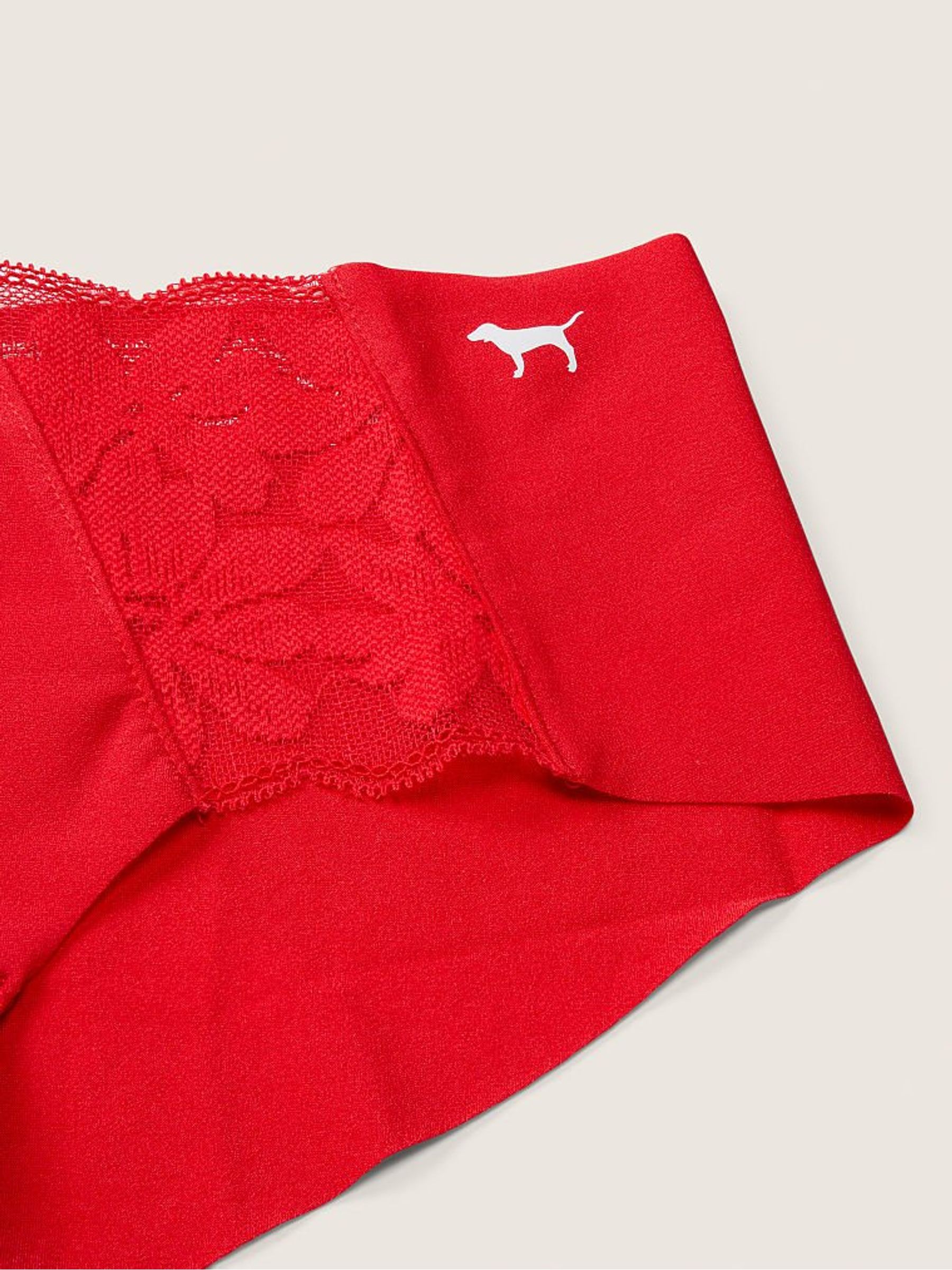 Pepper Red Hipster Lace Detail No Show Knickers - Image 2 of 2