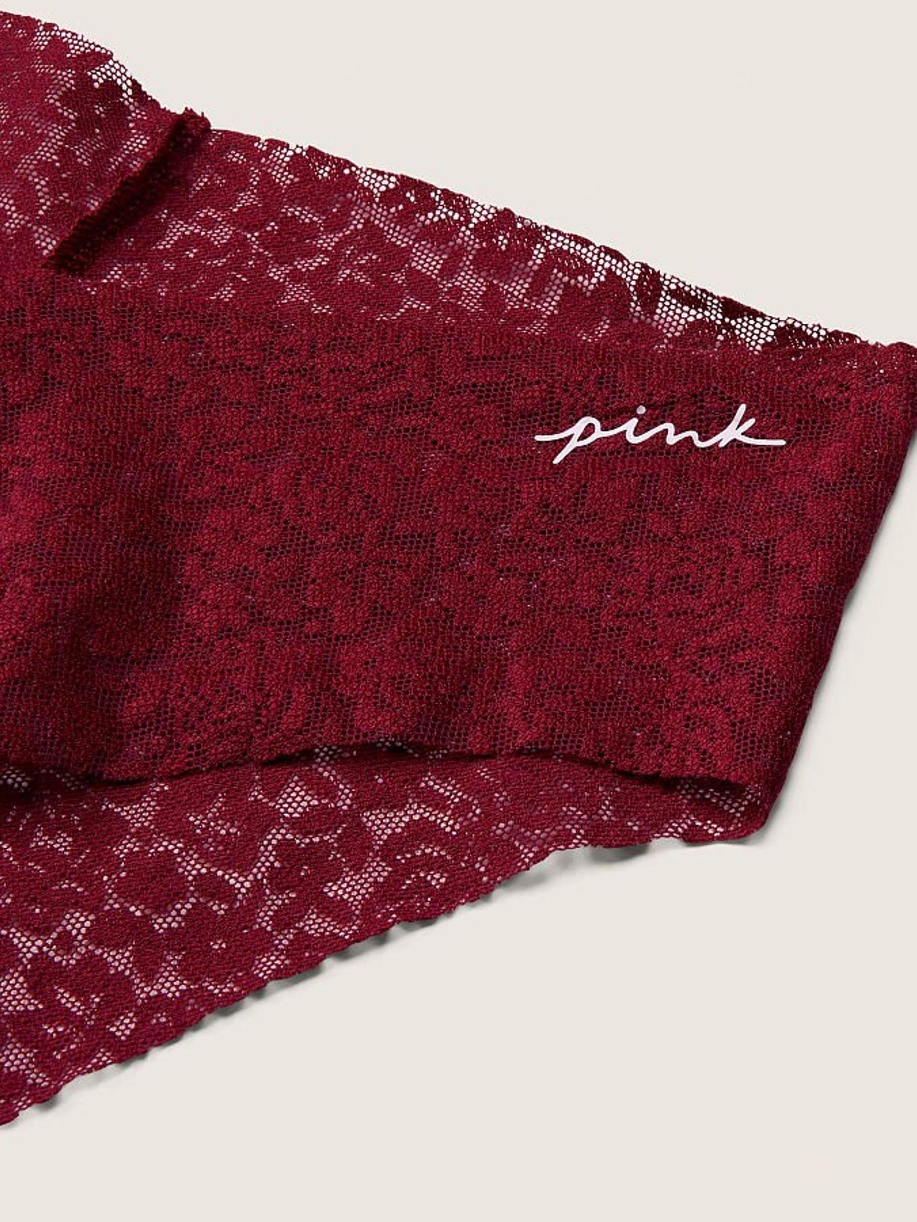 Merlot Red No Show Lace High Leg Bikini Knicker - Image 2 of 2