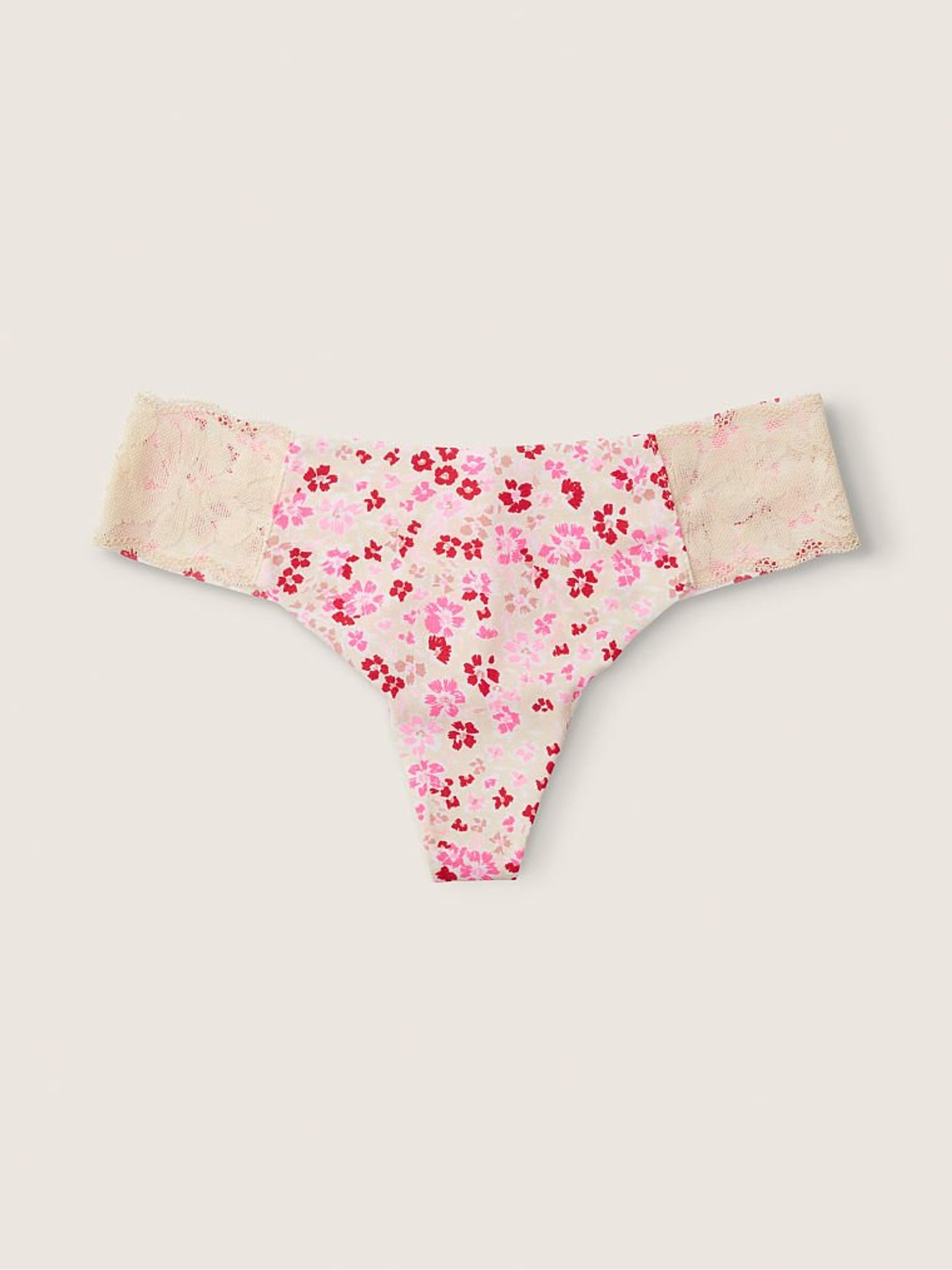 Light Ivory Ditsy Floral NoShow Lace Trim Knickers - Image 1 of 2 Light Ivory Ditsy Floral NoShow Lace Trim Knickers - Image 1 of 2