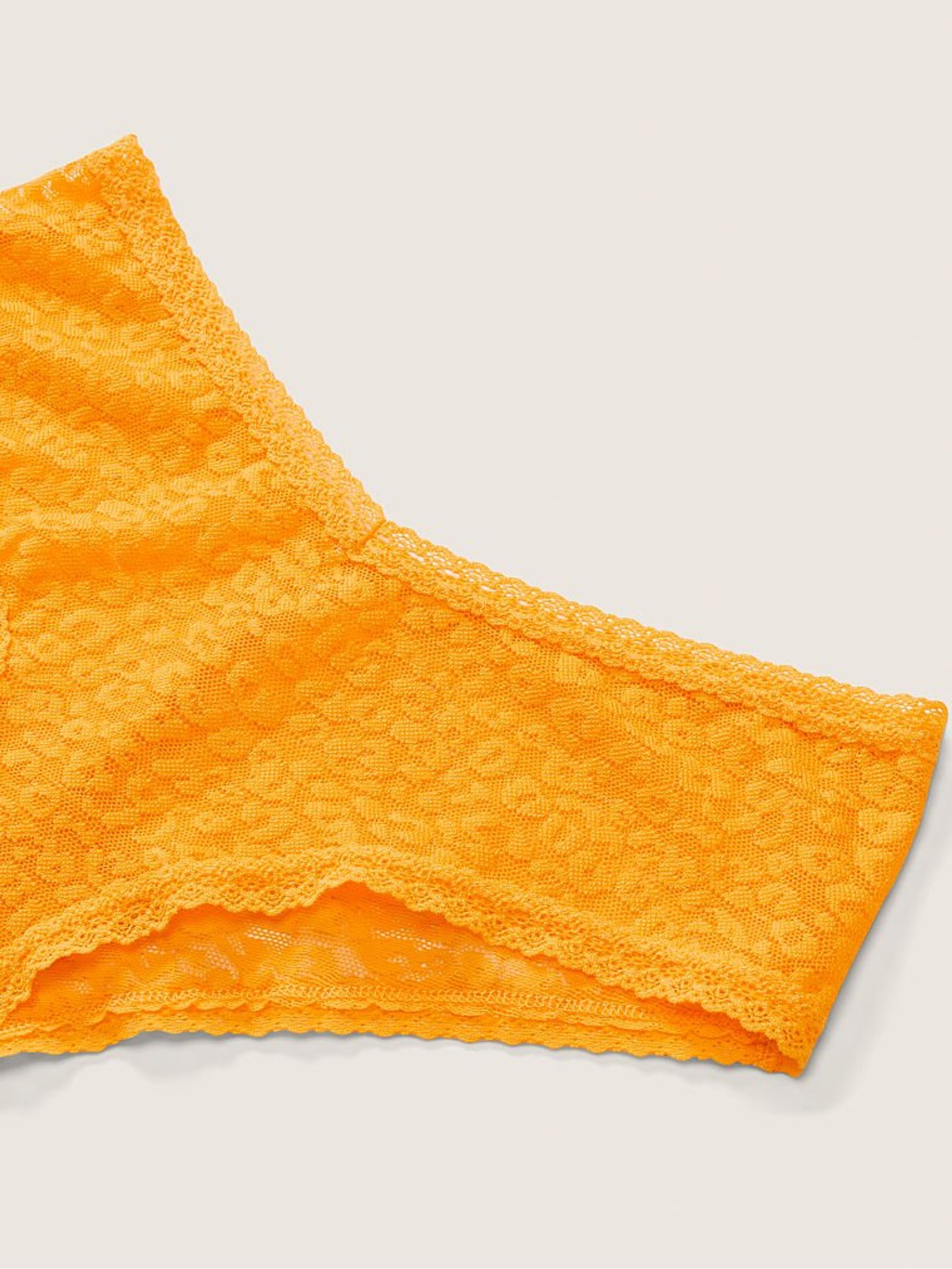 Wild Marigold Yellow Lace Logo Cheeky Knickers - Image 2 of 2 Wild Marigold Yellow Lace Logo Cheeky Knickers - Image 2 of 2