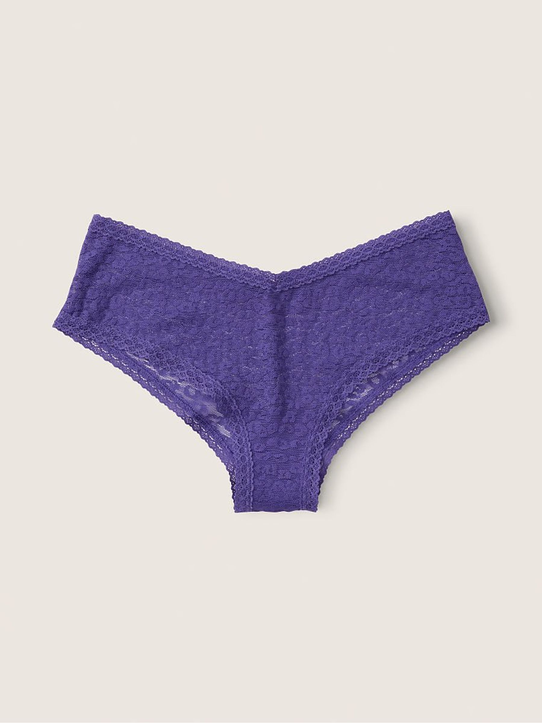 Indigo Blue Lace Logo Cheeky Knickers - Image 1 of 2