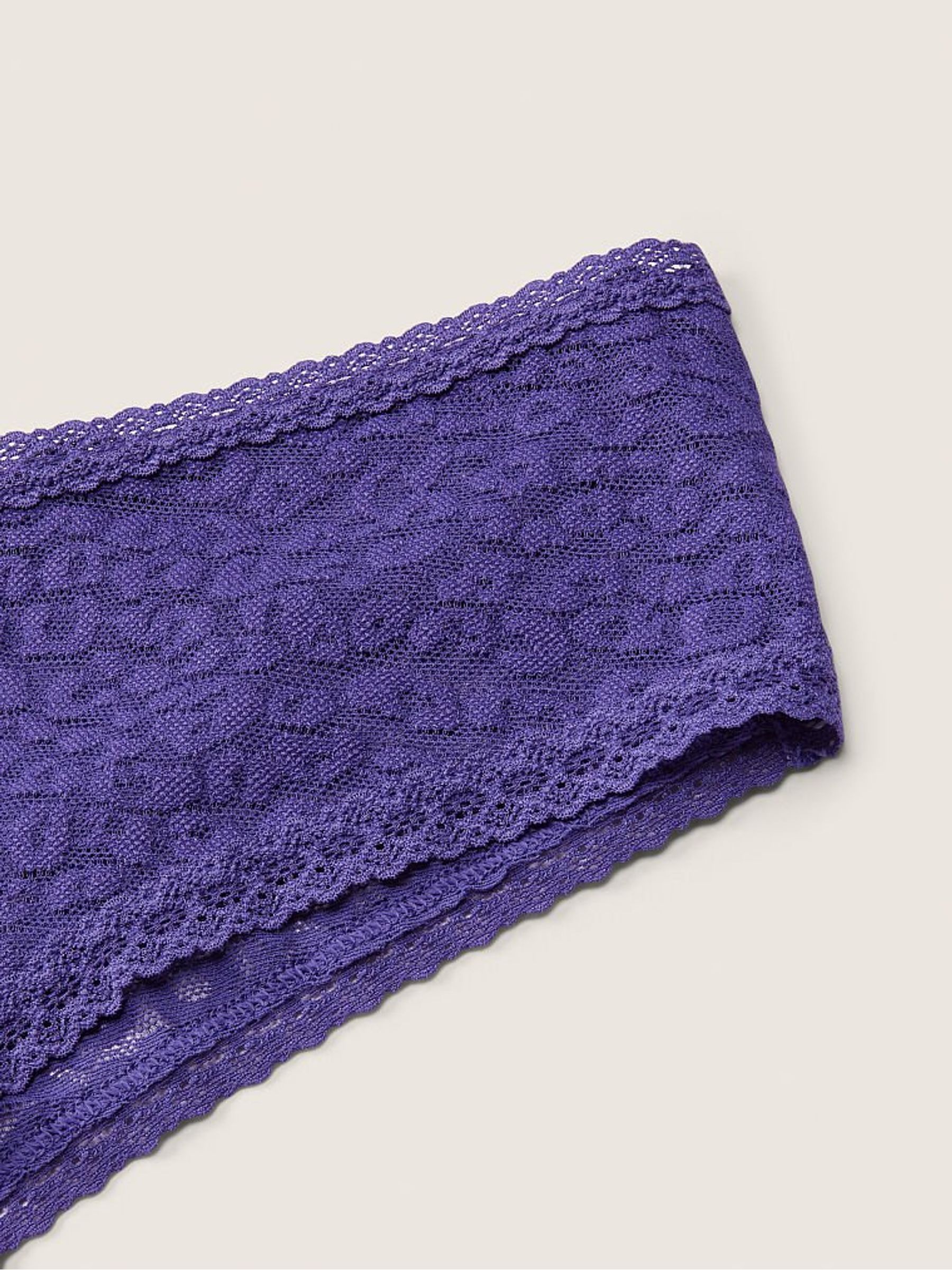 Indigo Blue Lace Logo Cheeky Knickers - Image 2 of 2