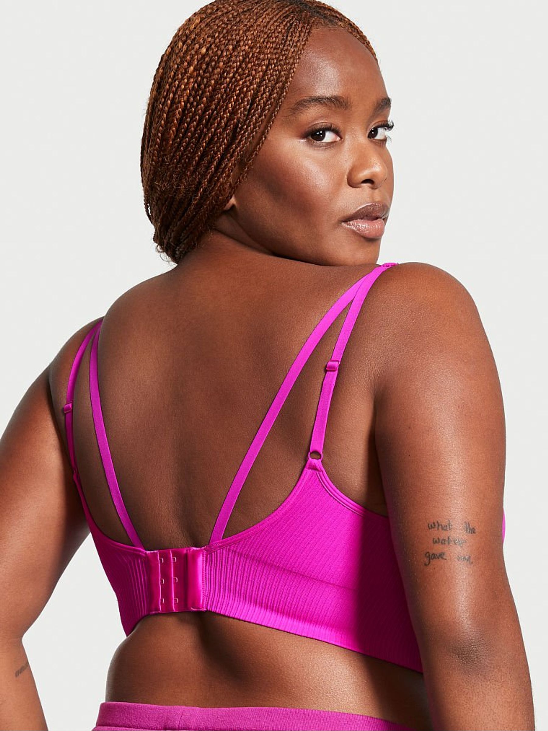 Very Fuchsia Pink Seamless Triangle Bra - Image 2 of 3