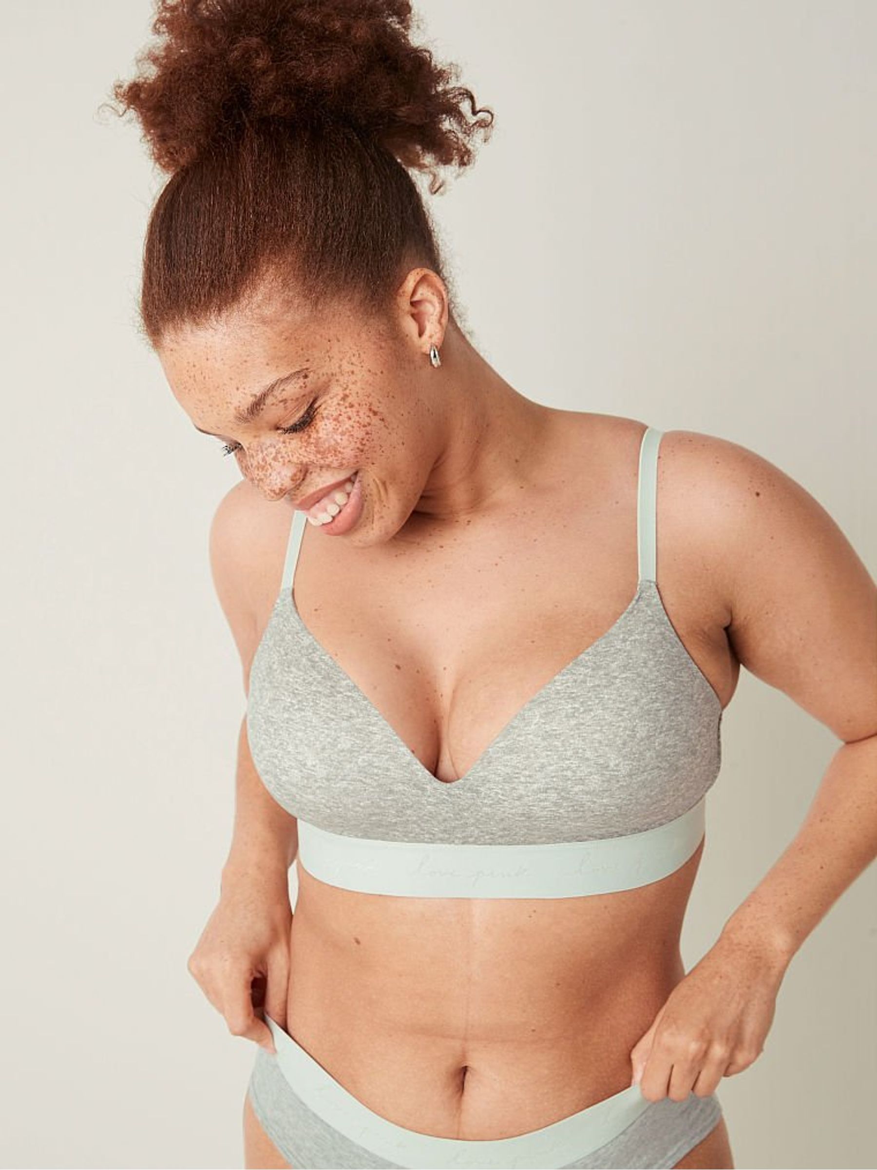 Grey Non Wired Lightly Lined Smooth T-Shirt Bra - Image 1 of 5