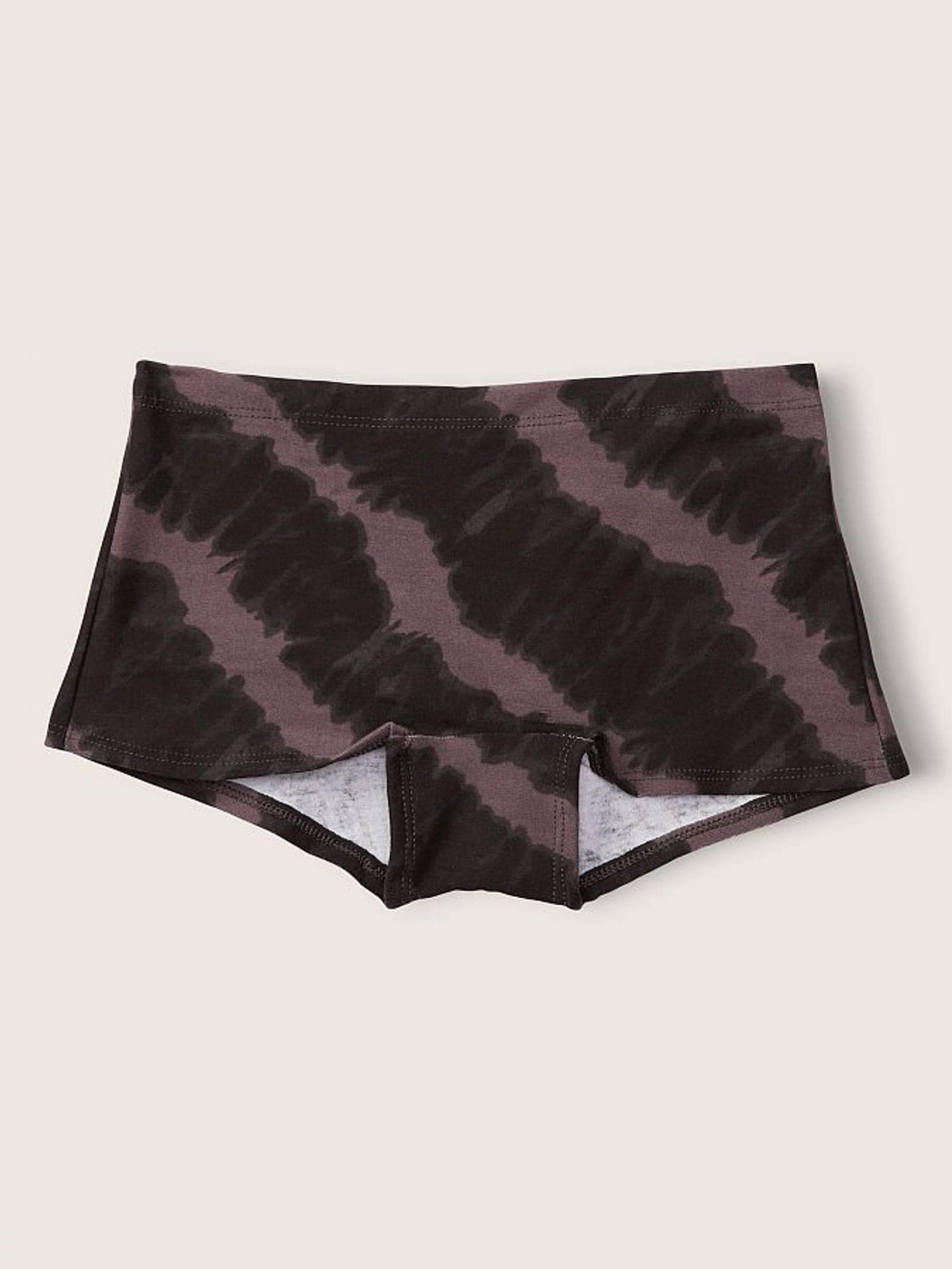 Dark Charcoal Big Wave Tie Dye Cotton Shortie - Image 1 of 2